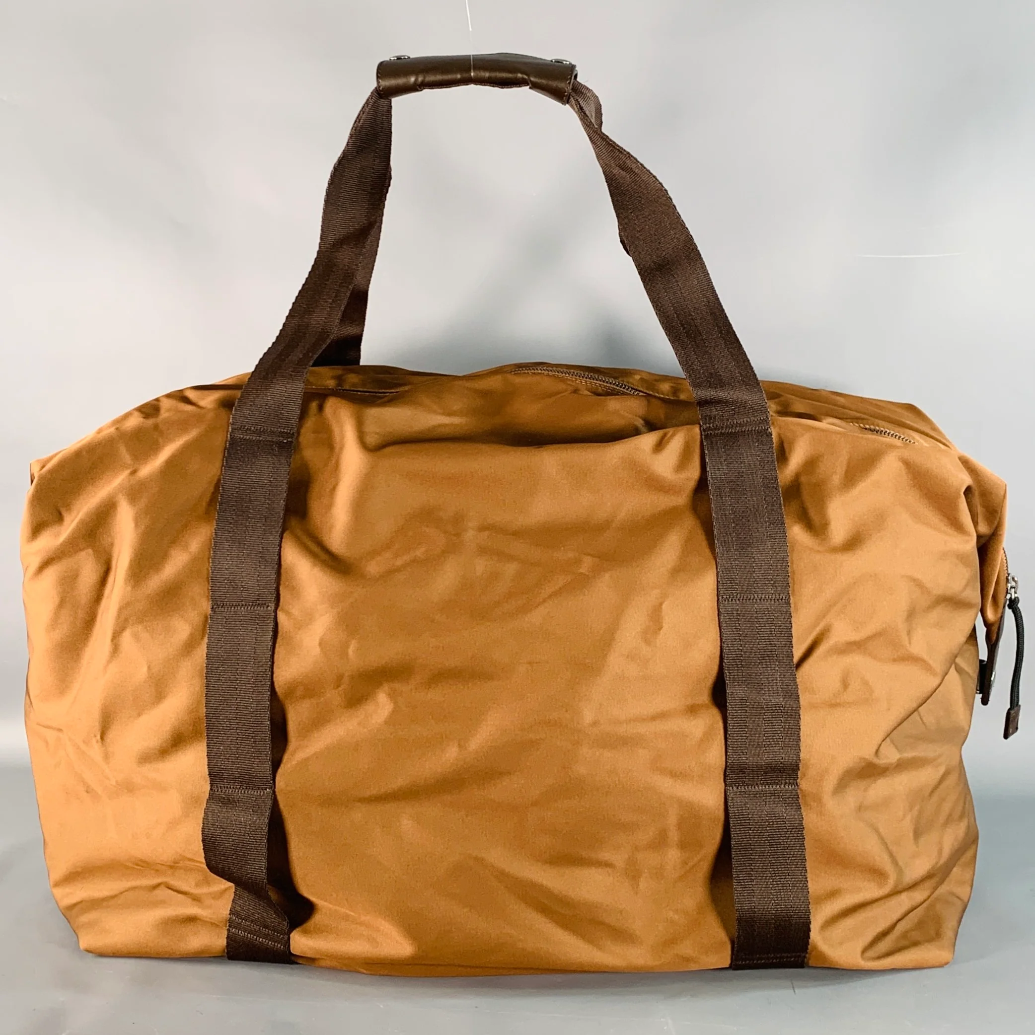 STELLA McCARTNEY Brown Tobacco Nylon Duffle Bag