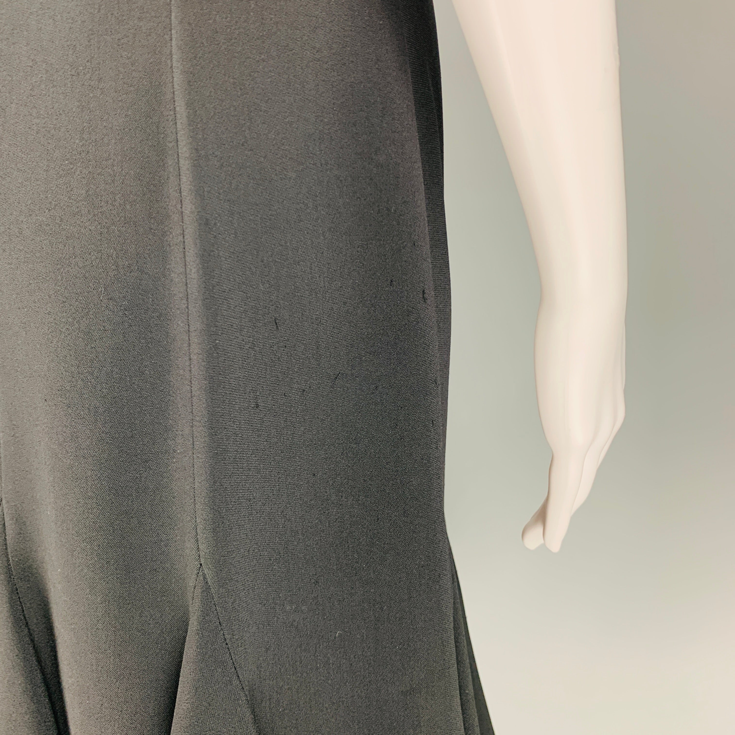 STELLA McCARTNEY Size 2 Black Viscose Blend Halter Above Knee Dress - Image 6