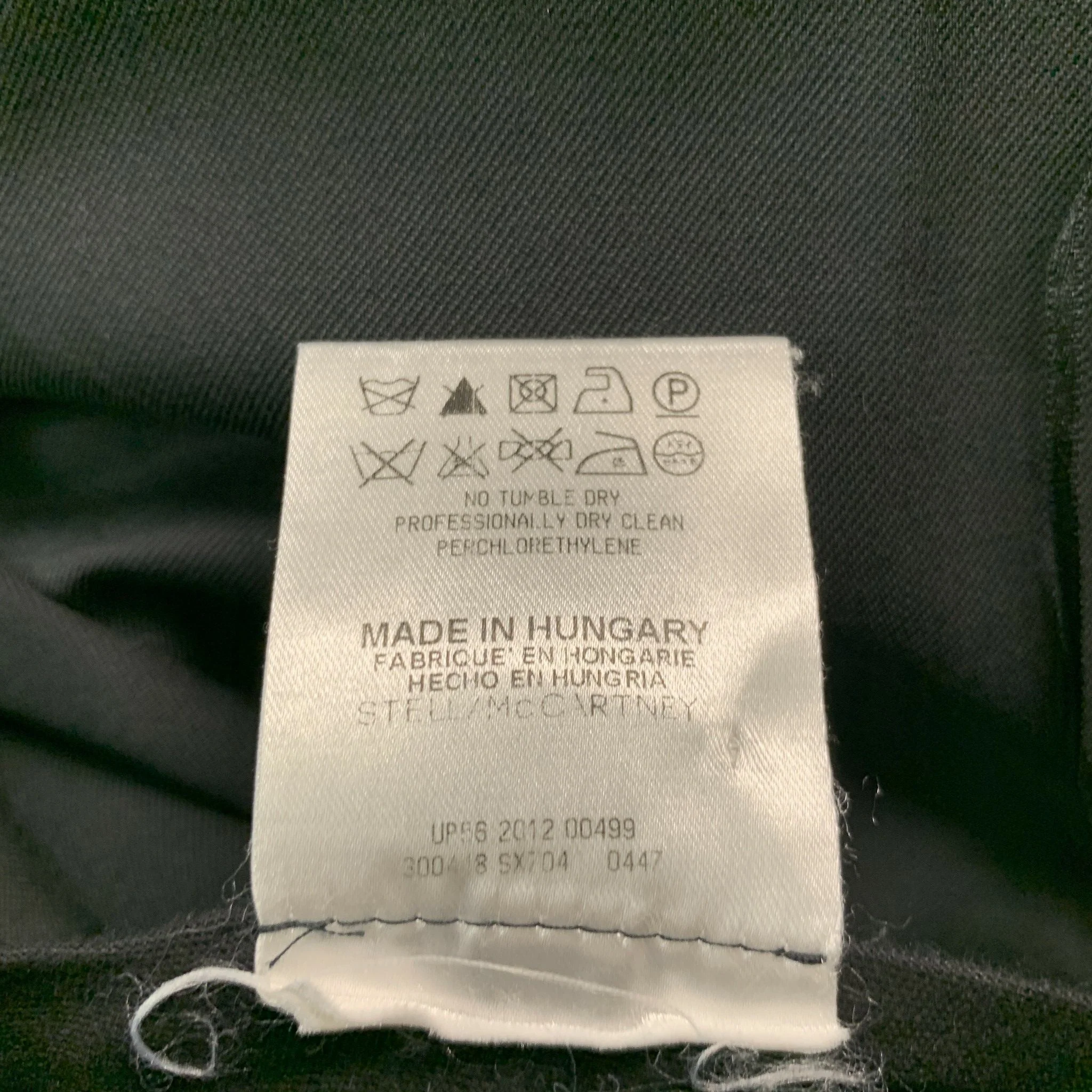 STELLA McCARTNEY Size 6 Black Wool Solid Zip Fly Dress Pants - Image 6