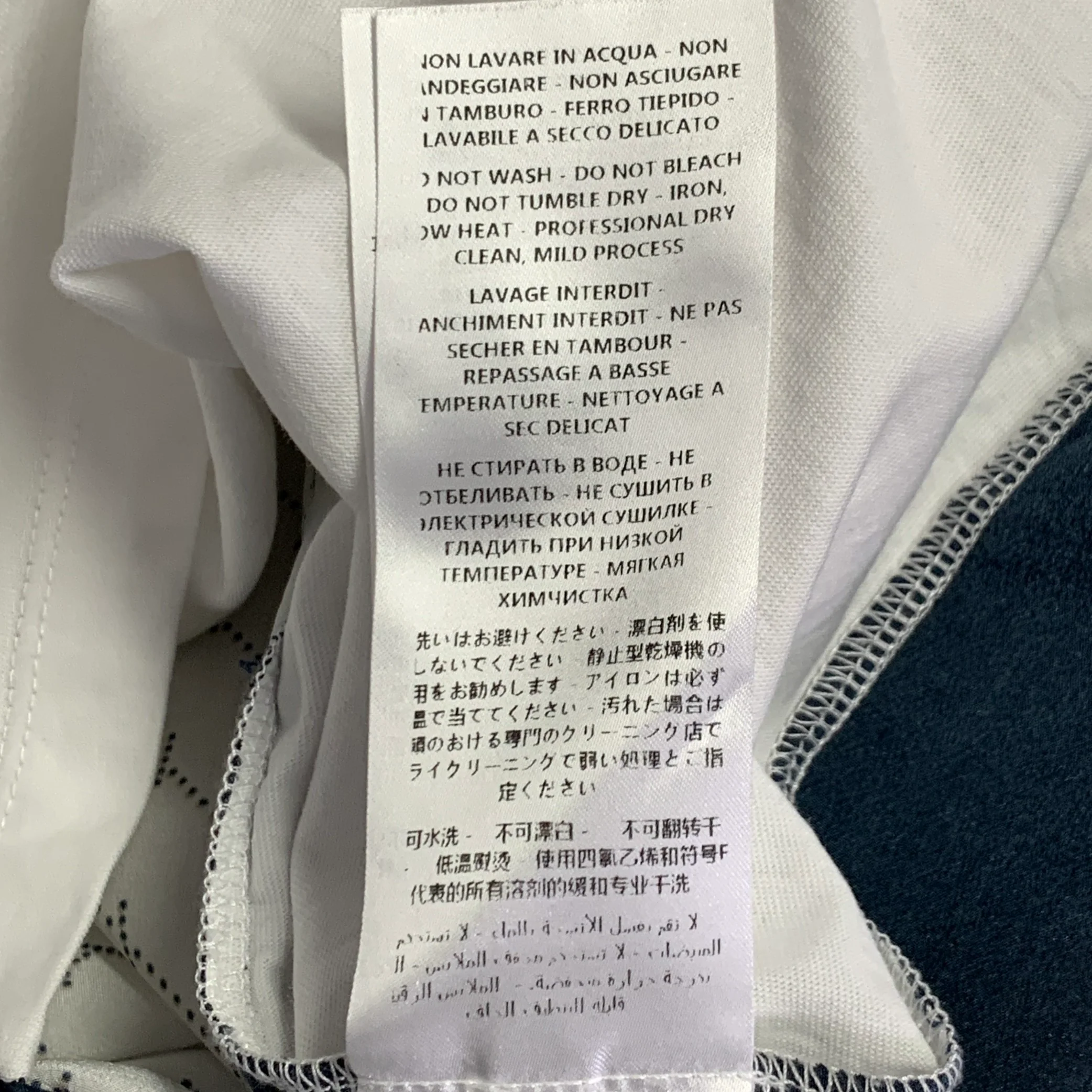 STELLA McCARTNEY Size L White Burgundy Navy Cotton Logo Pullover - Image 9