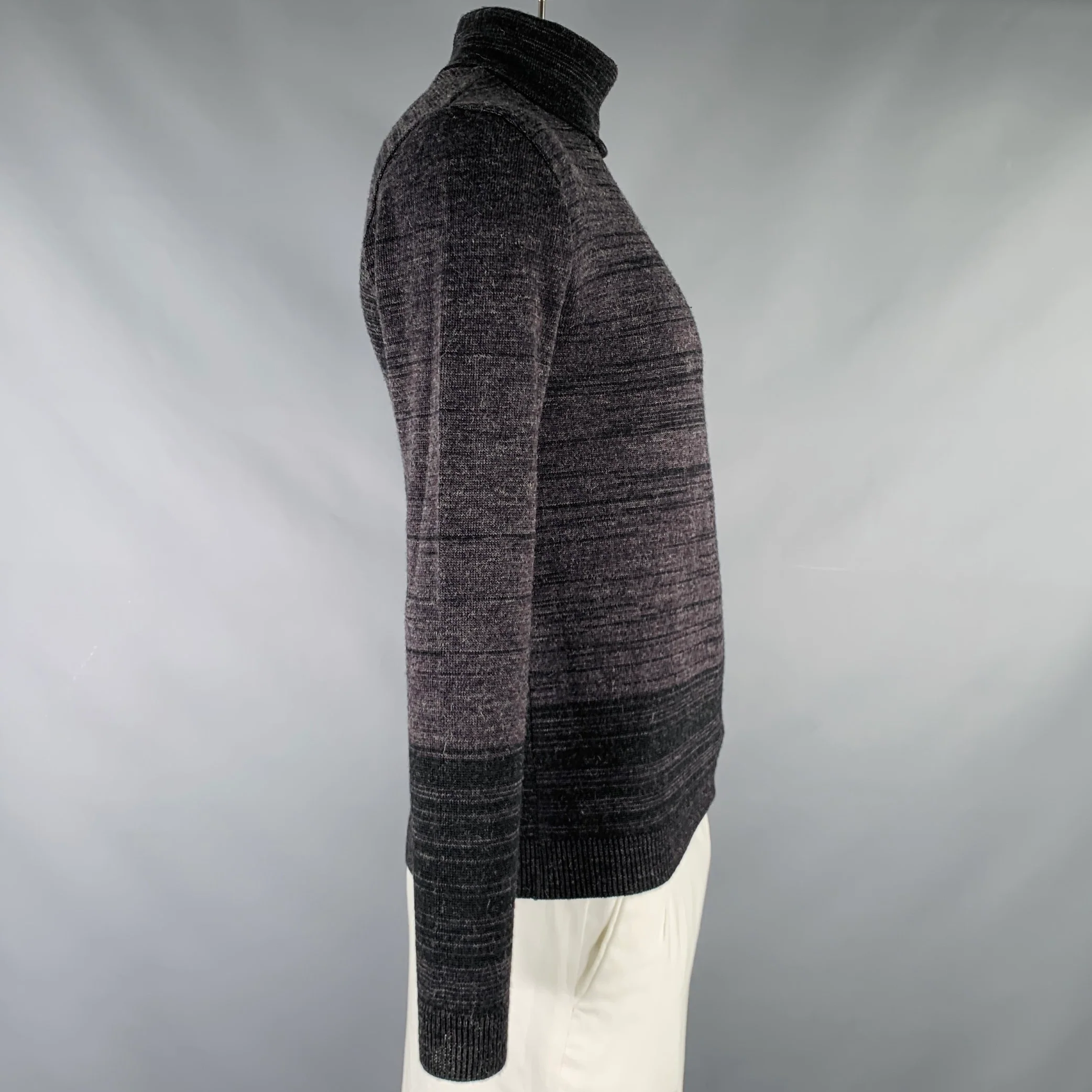 STEPHAN SCHNEIDER Size XL Grey Charcoal Stripe Acrylic Blend Pullover - Image 3