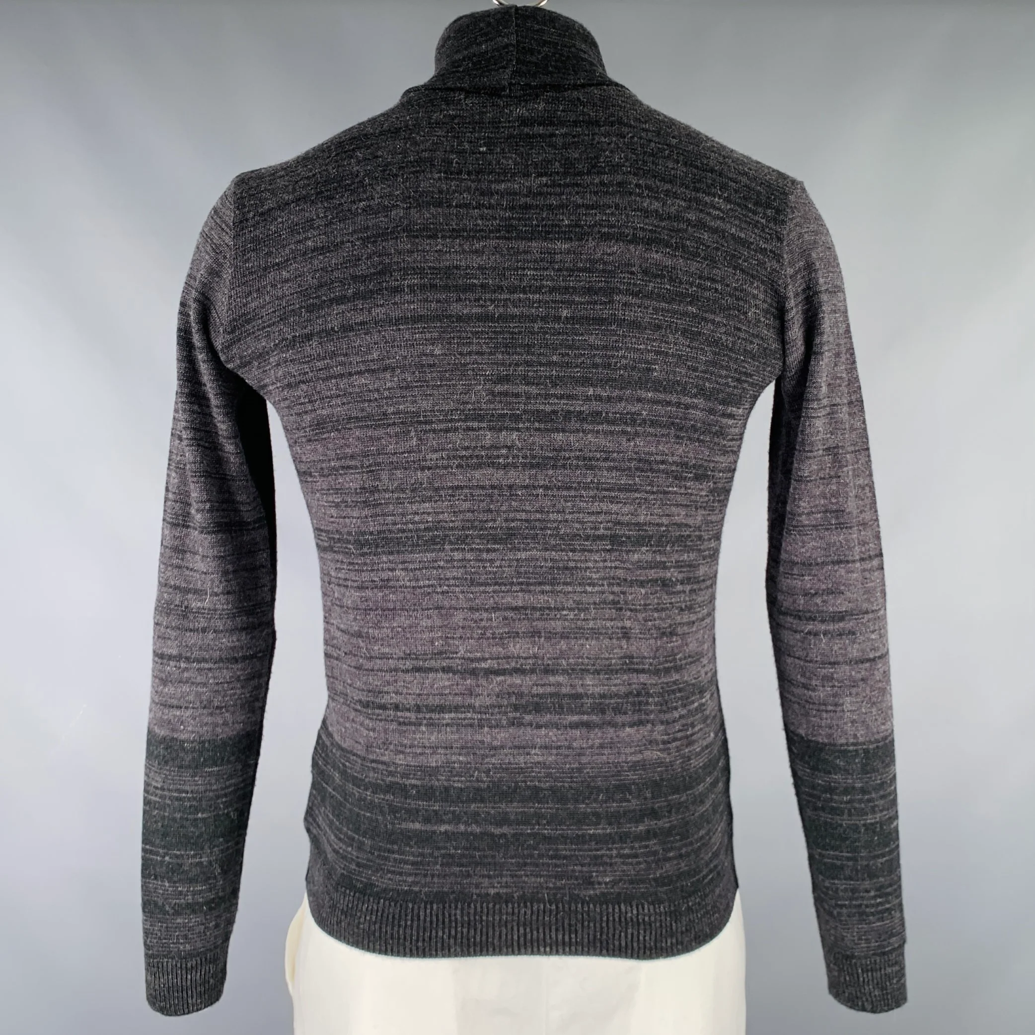 STEPHAN SCHNEIDER Size XL Grey Charcoal Stripe Acrylic Blend Pullover - Image 4