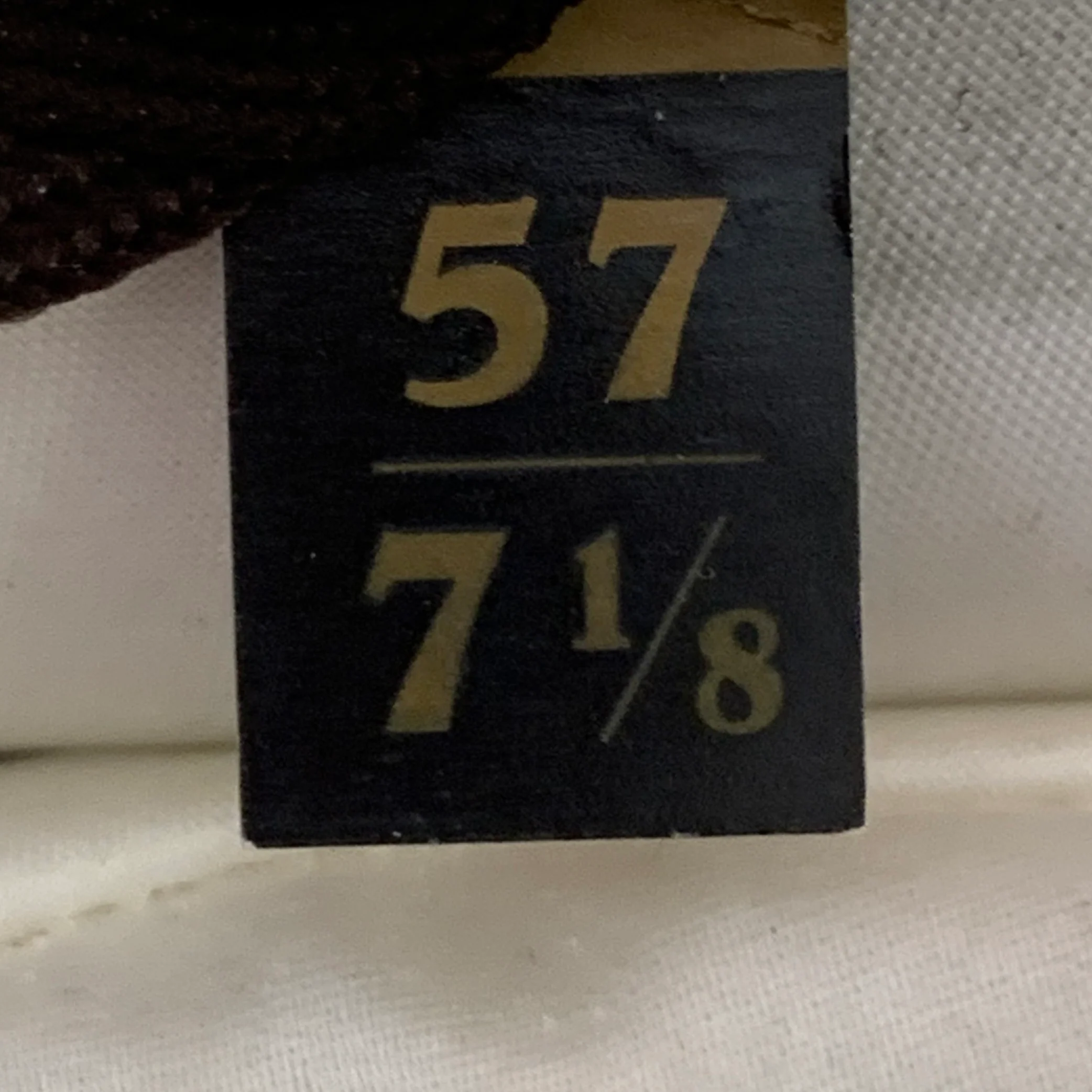 STETSON Size 7 1/8 Grey Stone Felt Fedora Hat - Image 7