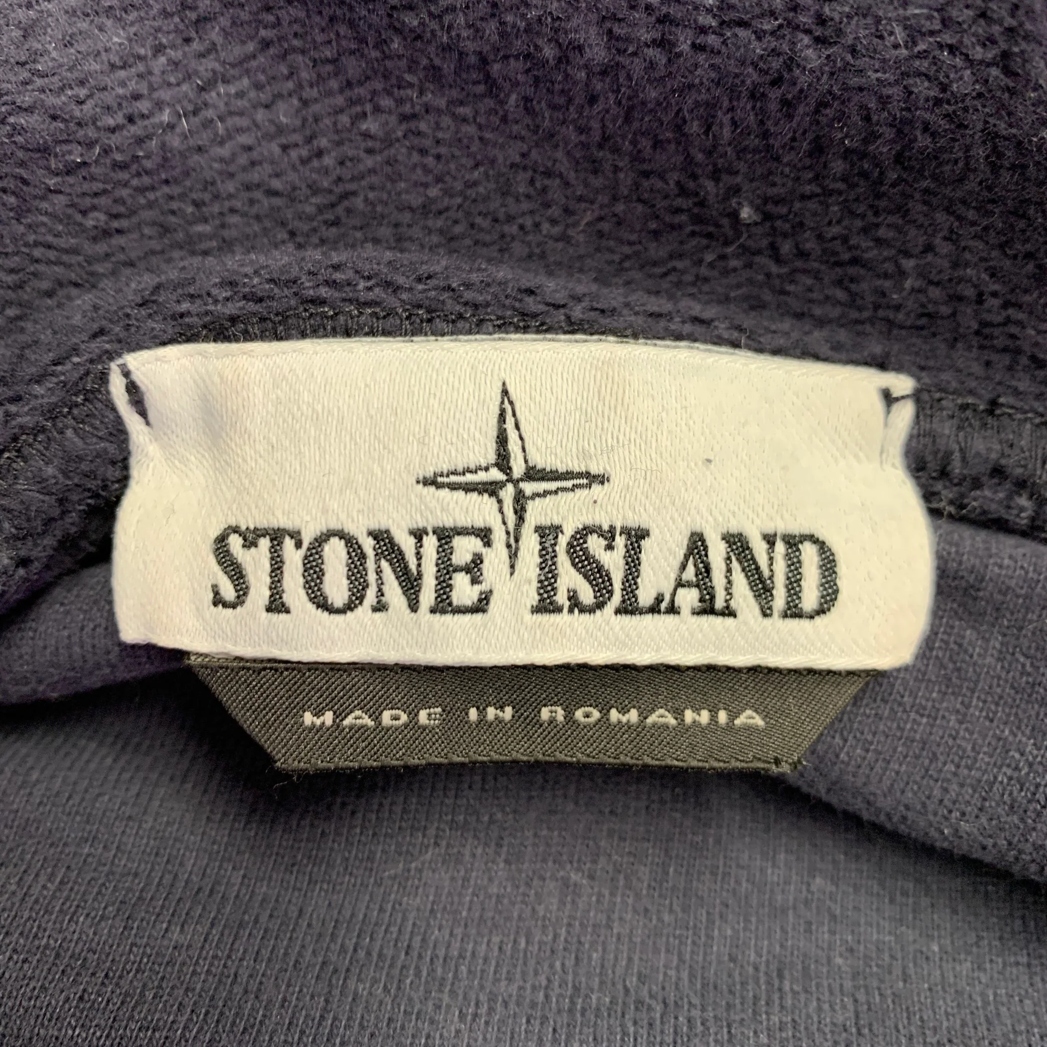 STONE ISLAND Size L Grey Blue Cotton Hooded Sweatshirt - Image 6