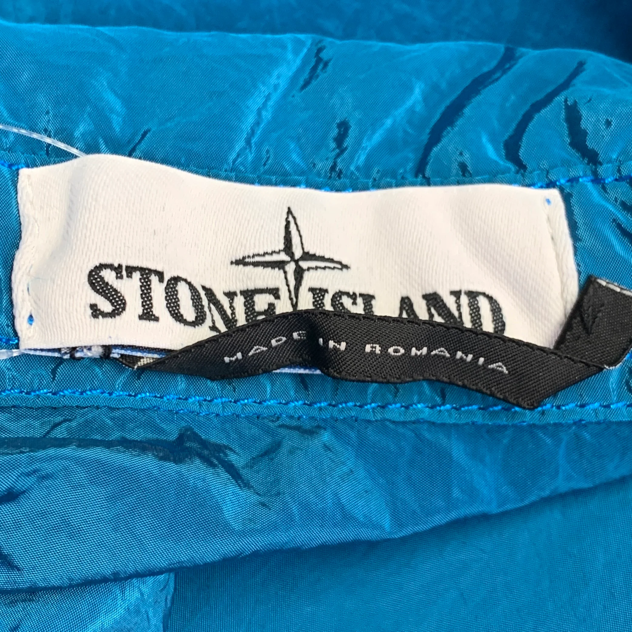 STONE ISLAND Size XXL Aqua Blue Polyamide Windbreaker Jacket - Image 5
