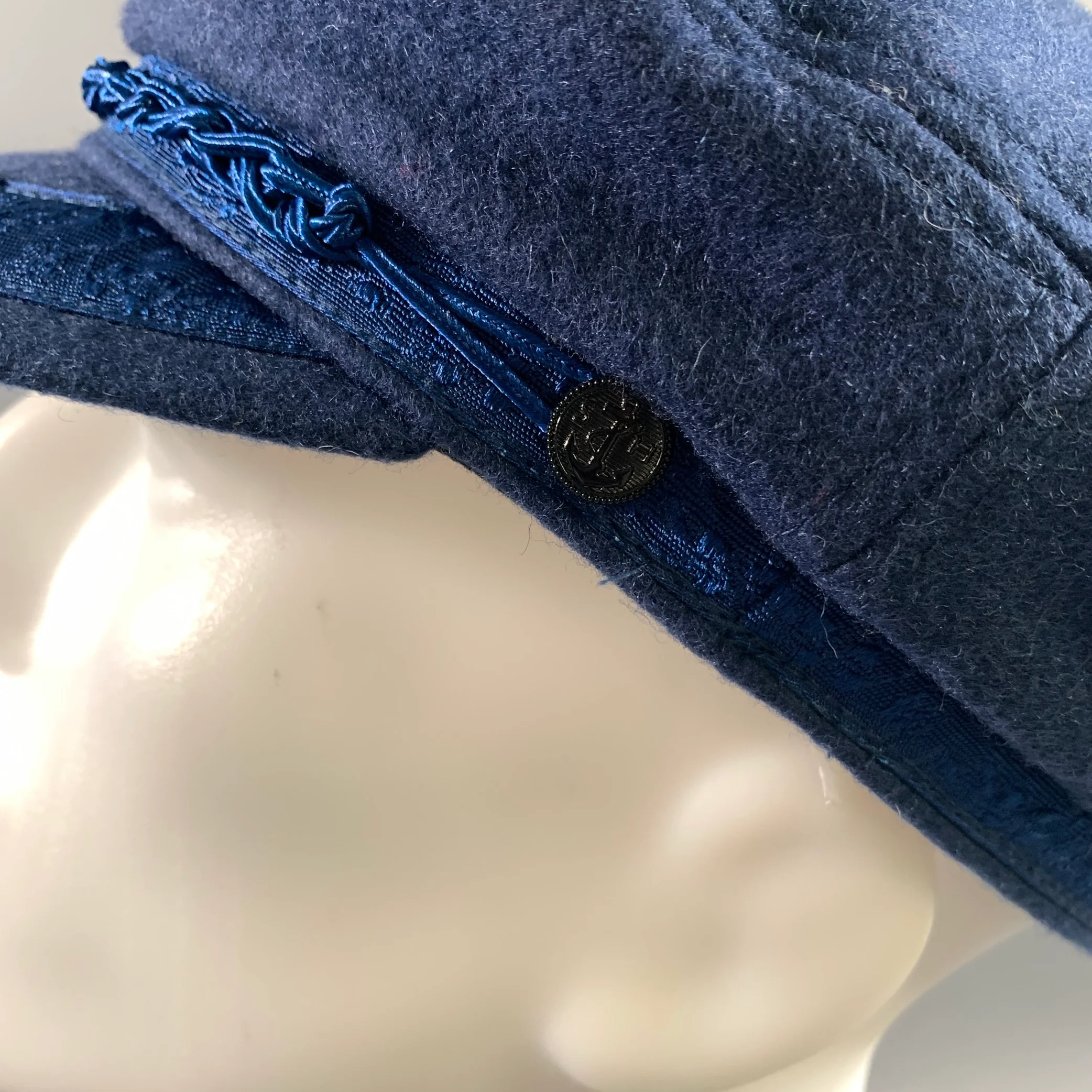 STRAIGHT TO HELL Size M Blue Wool Blend Hats - Image 4