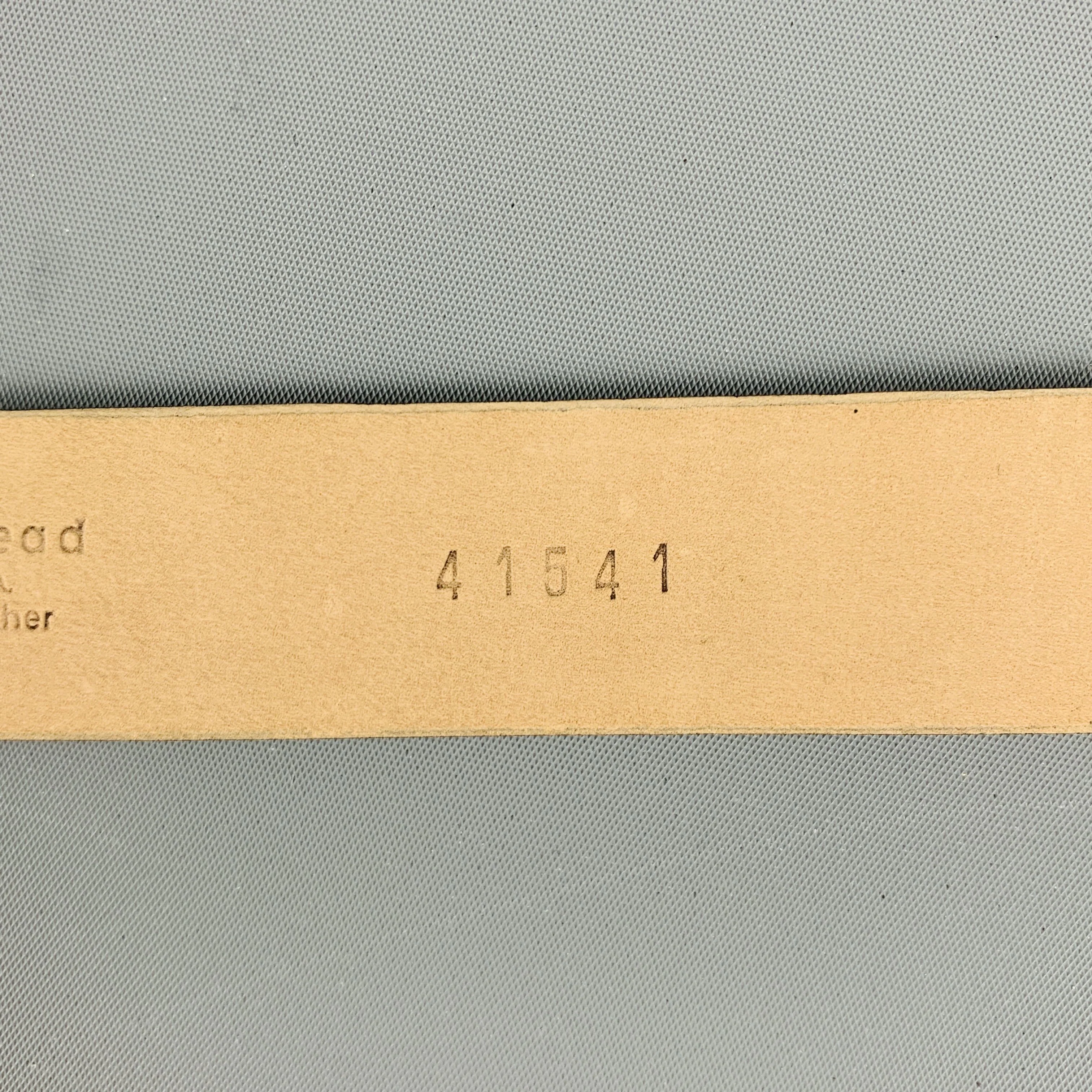 STREETS AHEAD Waist Size L Black Gold Suede Belt - Image 9