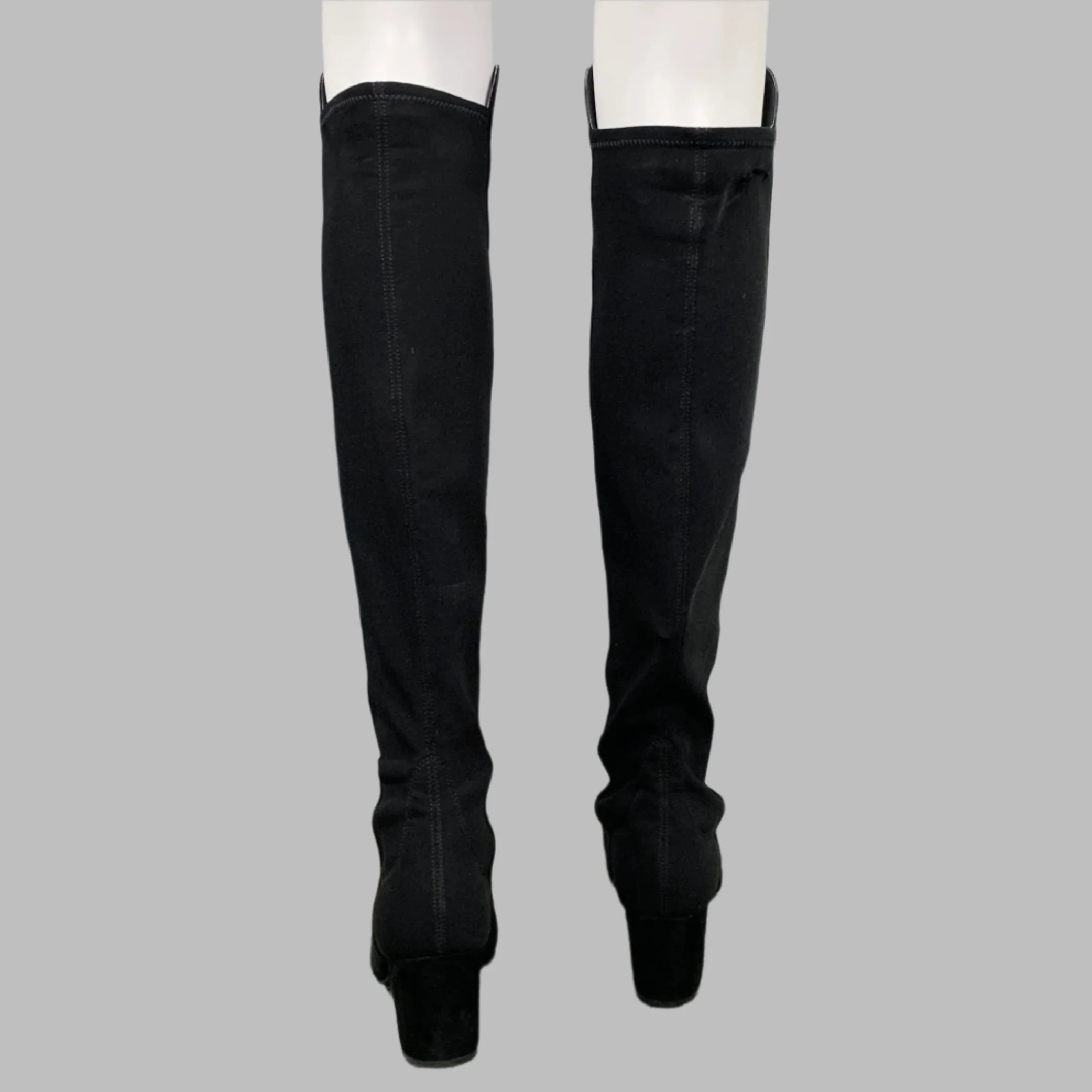 STUART WEITZMAN Size 7.5 Black Suede Pull On Boots - Image 3