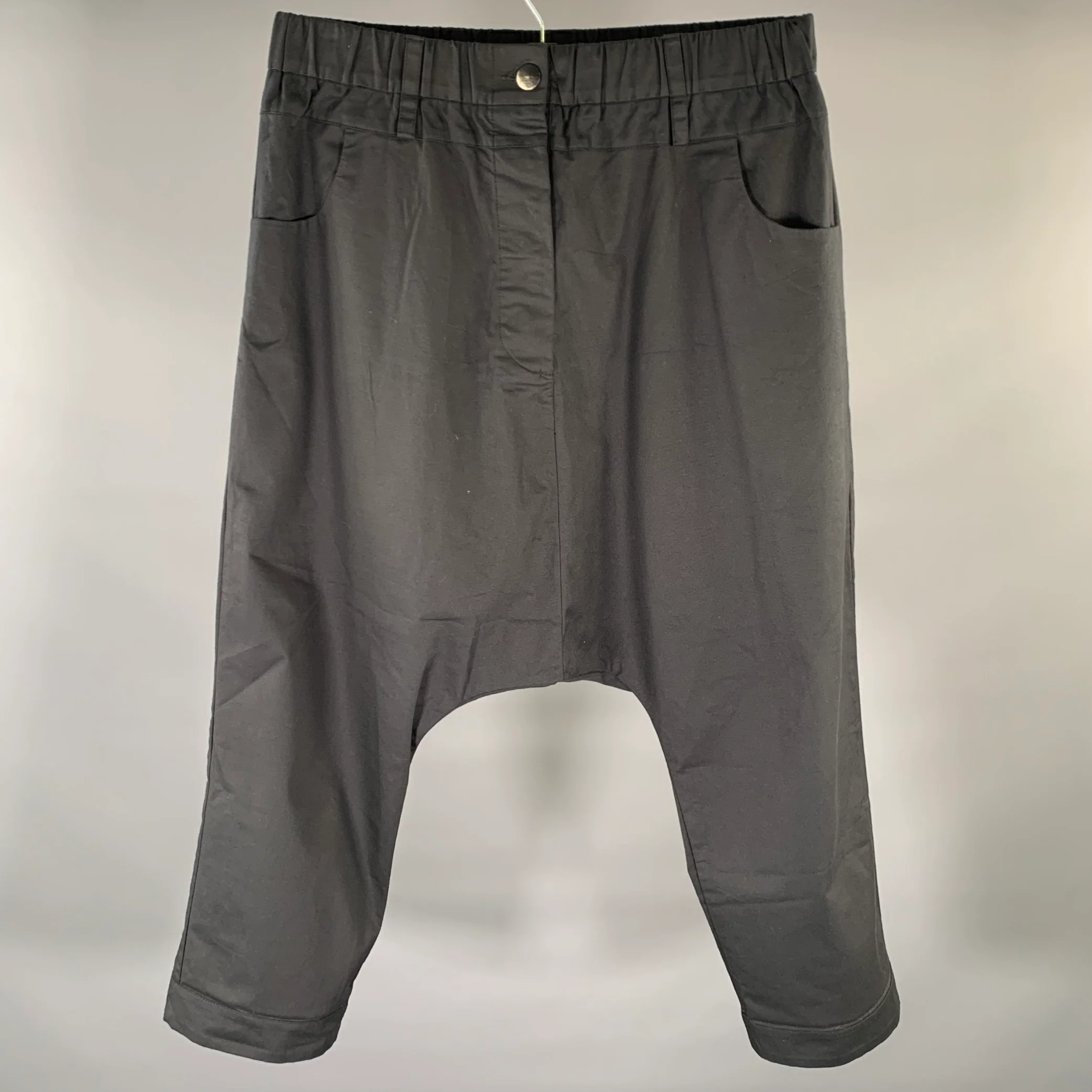 STUDIO B3 Size M Black Drop crotch Casual Pants