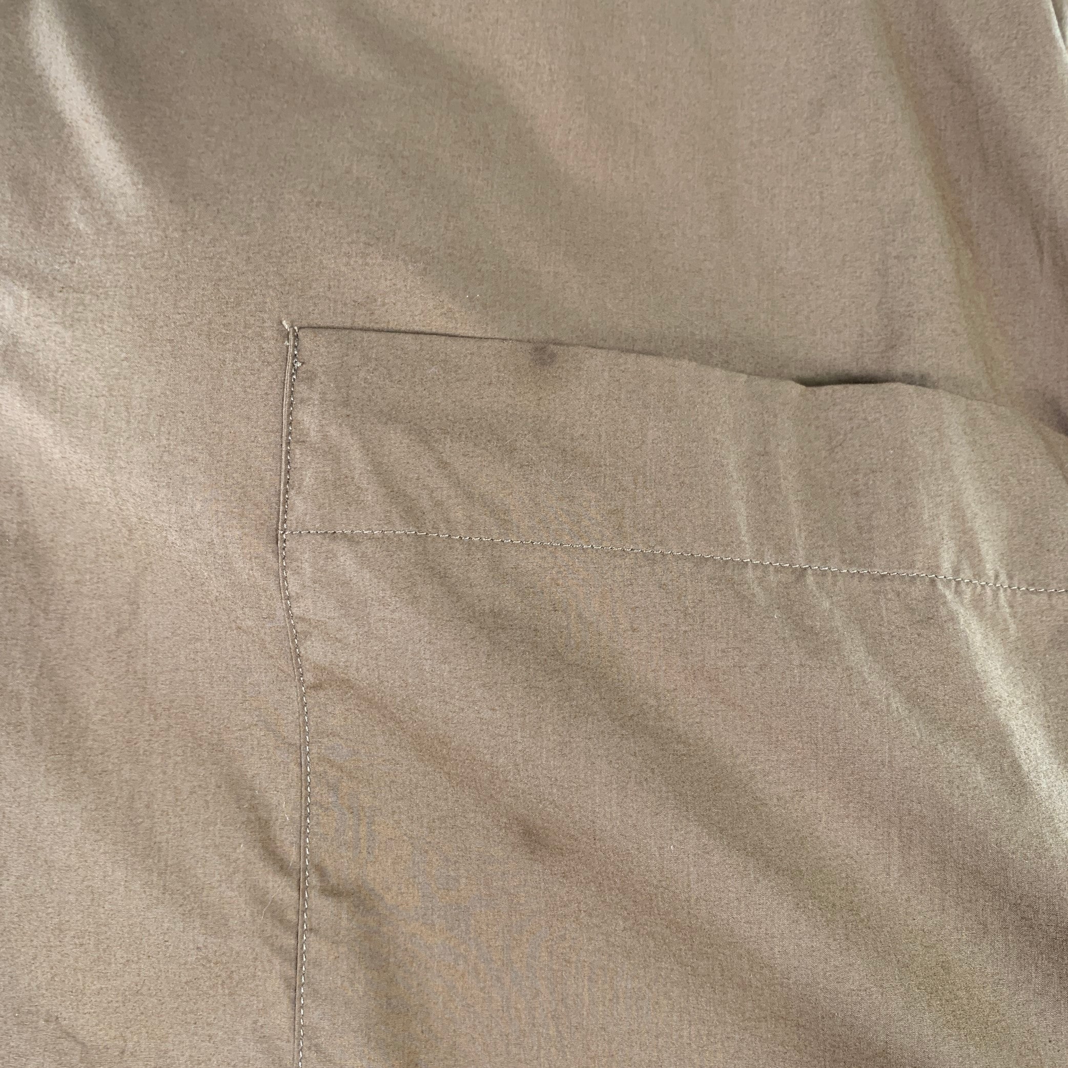 STUDIO NICHOLSON Size XL Eurus Tan Cotton Two Pockets Short Sleeve Shirt - Image 4