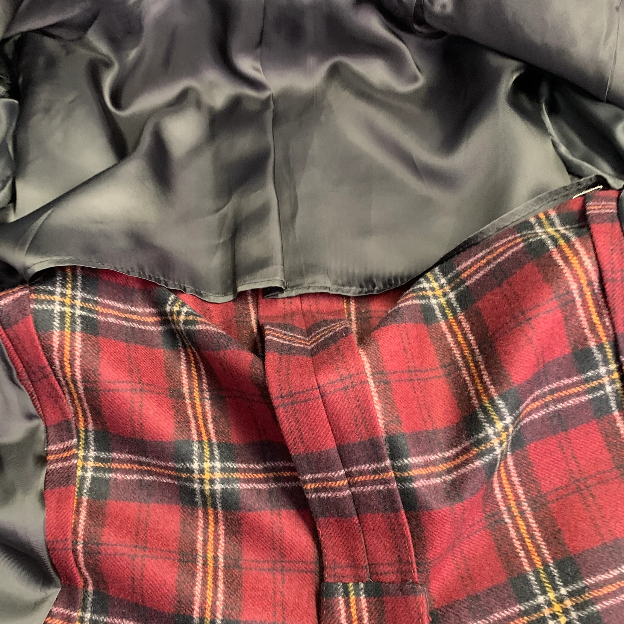SUITSUPPLY Size 36 Burgundy Black Orange Plaid Wool Single Button Sport Coat - Image 7