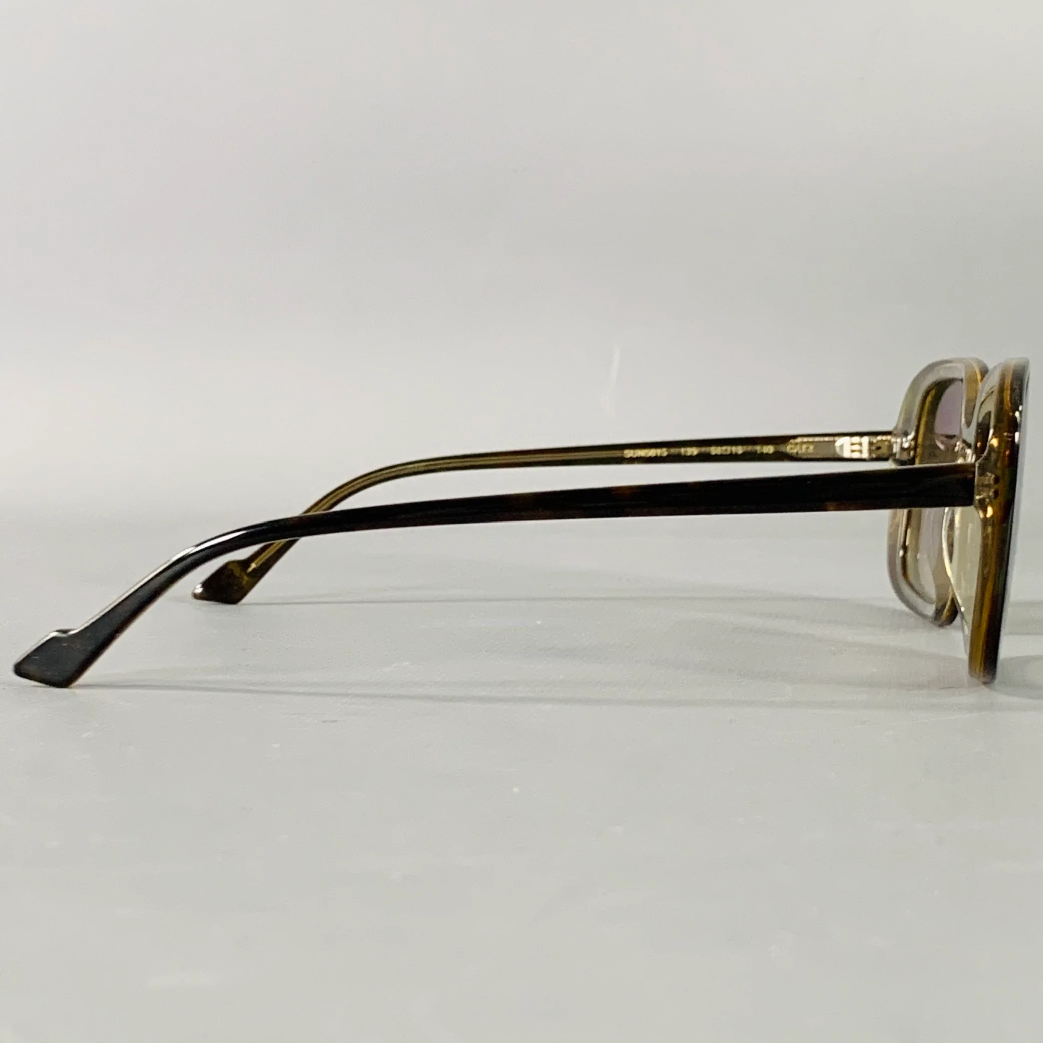 SUNDAY SOMEWHERE Luna Brown Tortoiseshell Acetate Sunglasses - Image 2