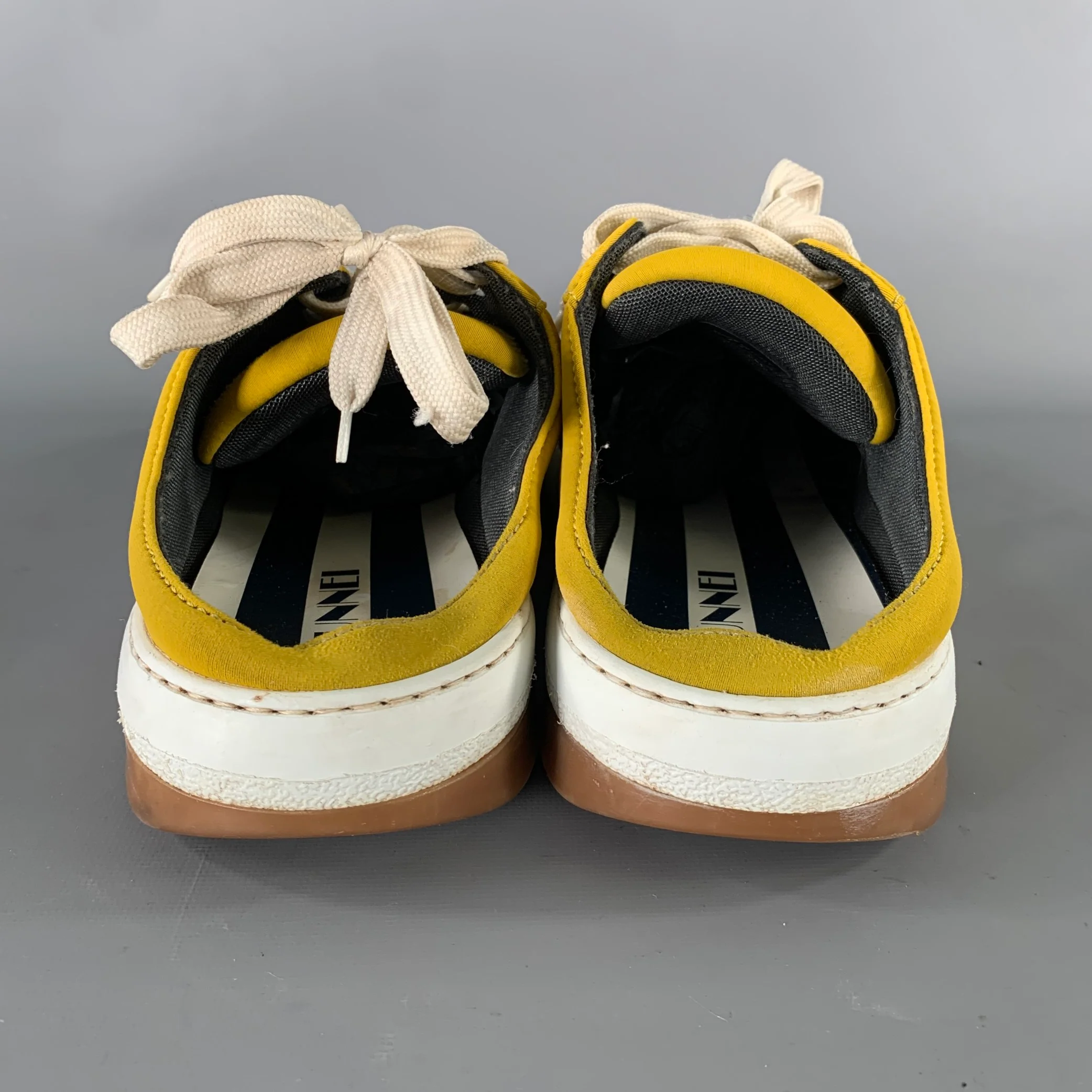 SUNNEI Size 11 Yellow White Slip On Sneakers - Image 4