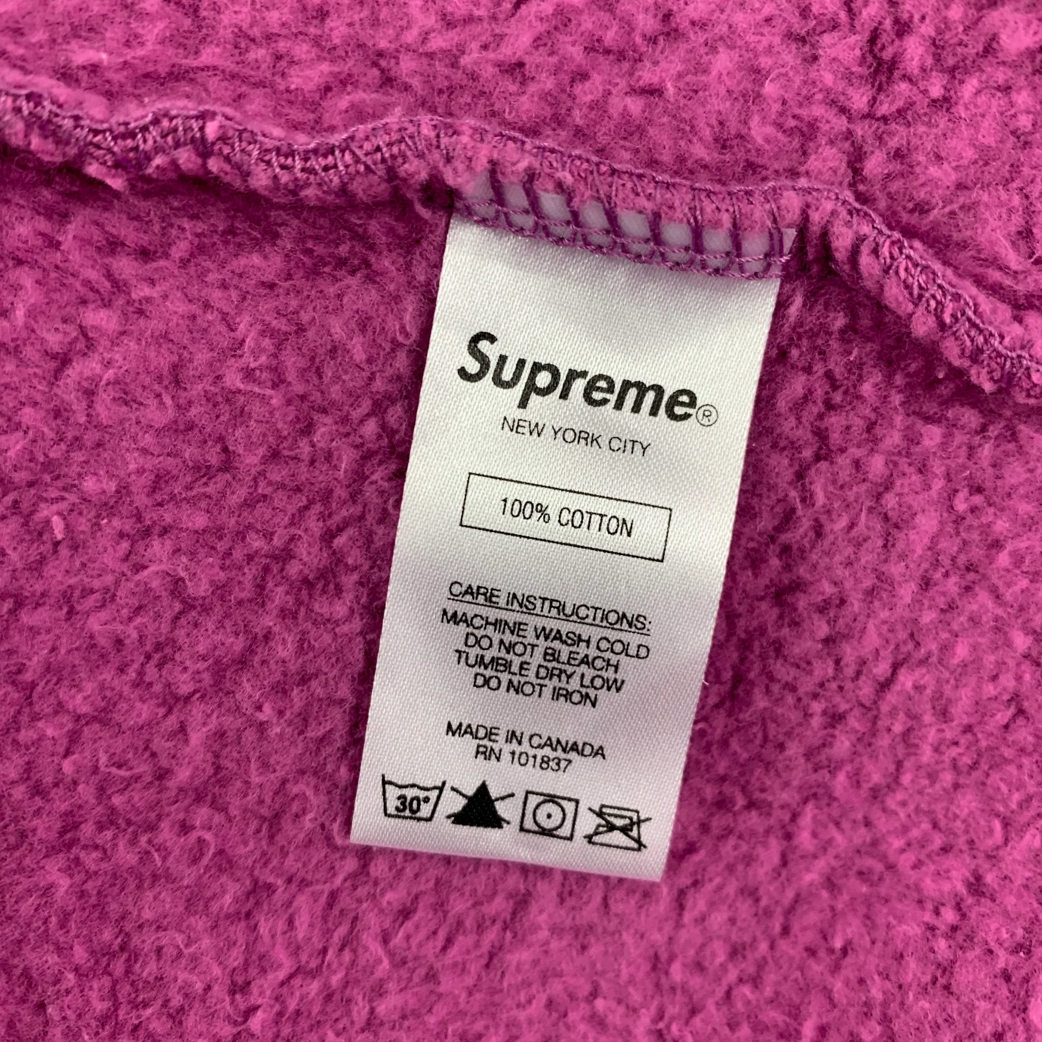 SUPREME Size M Pink Cotton Zip Up Vest - Image 4