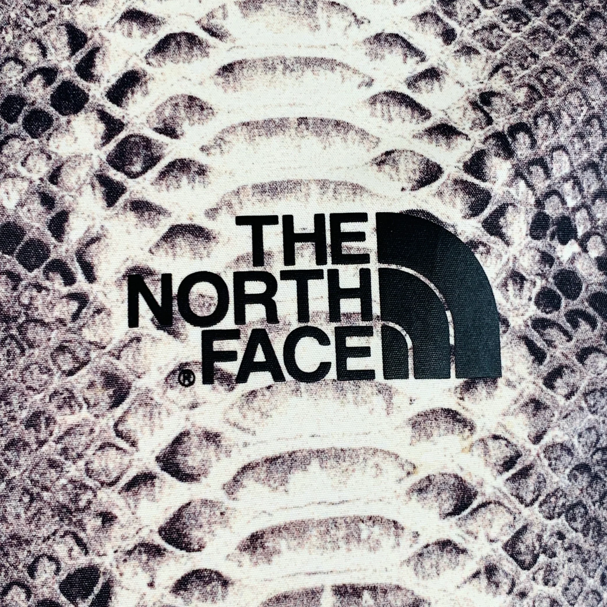 SUPREME x THE NORTH FACE Size M Grey Black White Snake Print Nylon Shirt Jacket - Image 2