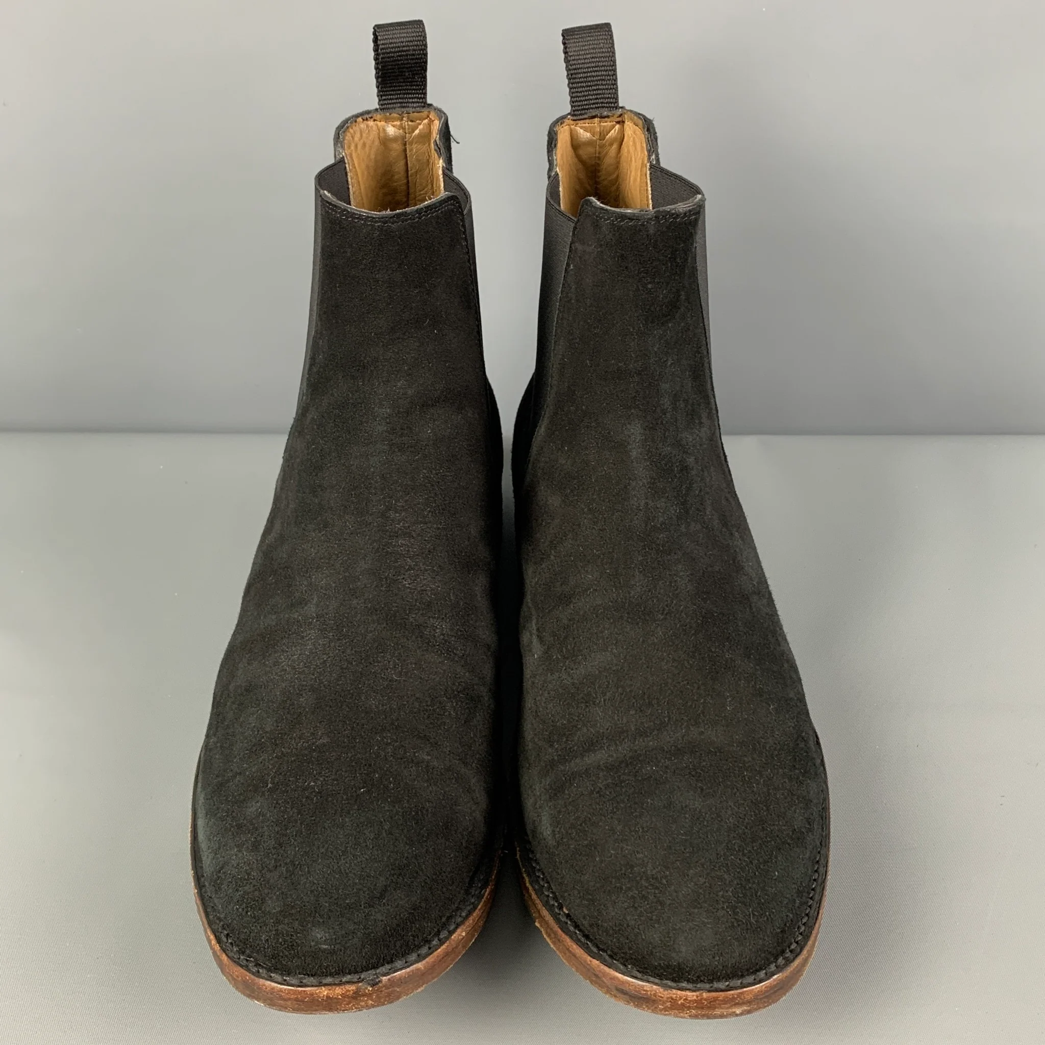 SUTRO Size 12 Black Suede Chelsea Boots - Image 4