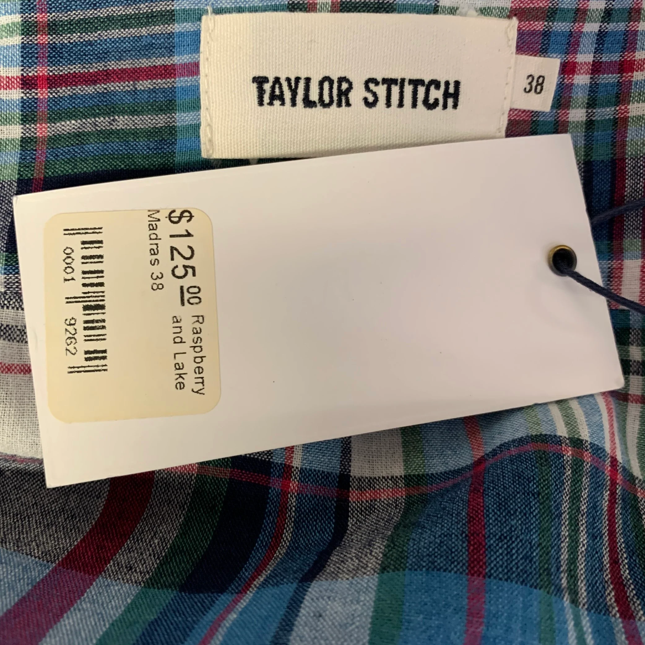 TAYLOR STITCH Size S Blue Multi-Color Plaid Cotton Button Down Long Sleeve Shirt - Image 5