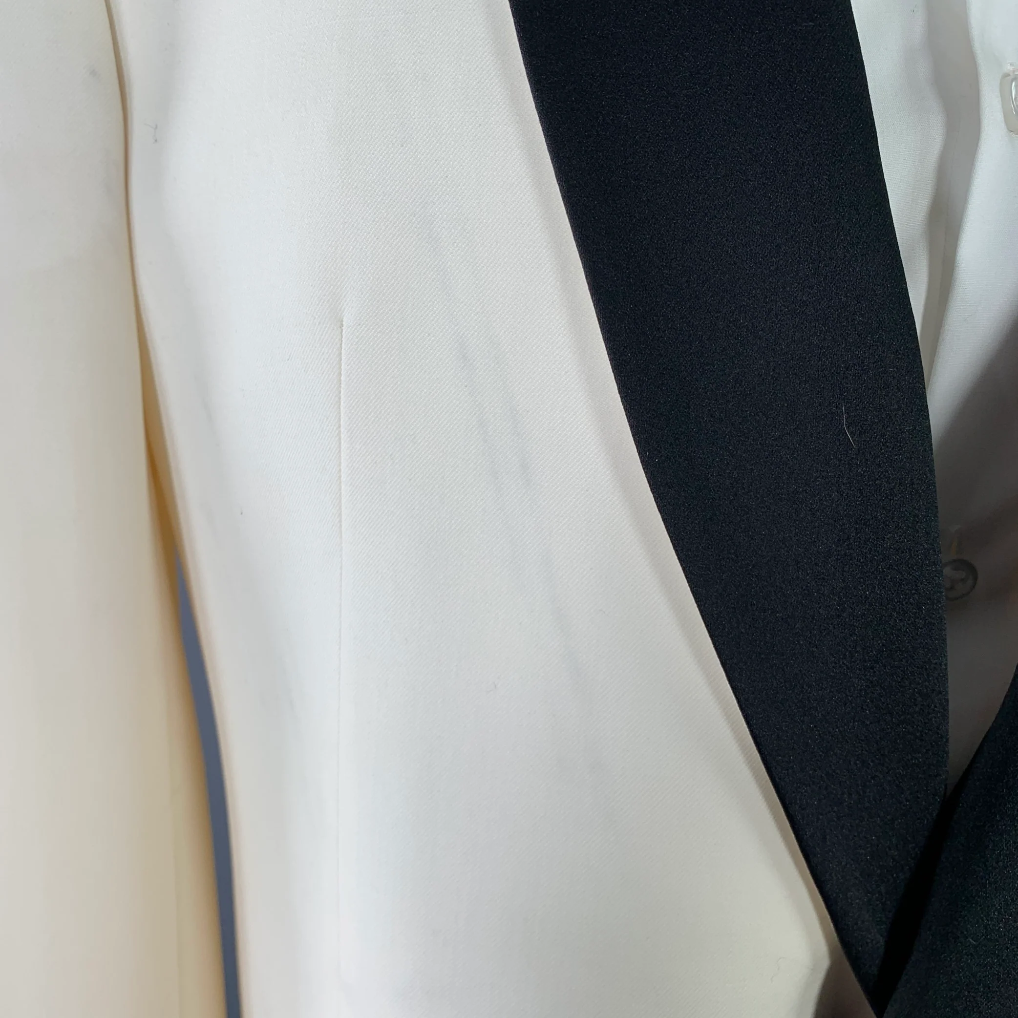 TED BAKER Size 42 Beige Black Wool Shawl Collar Sport Coat - Image 4