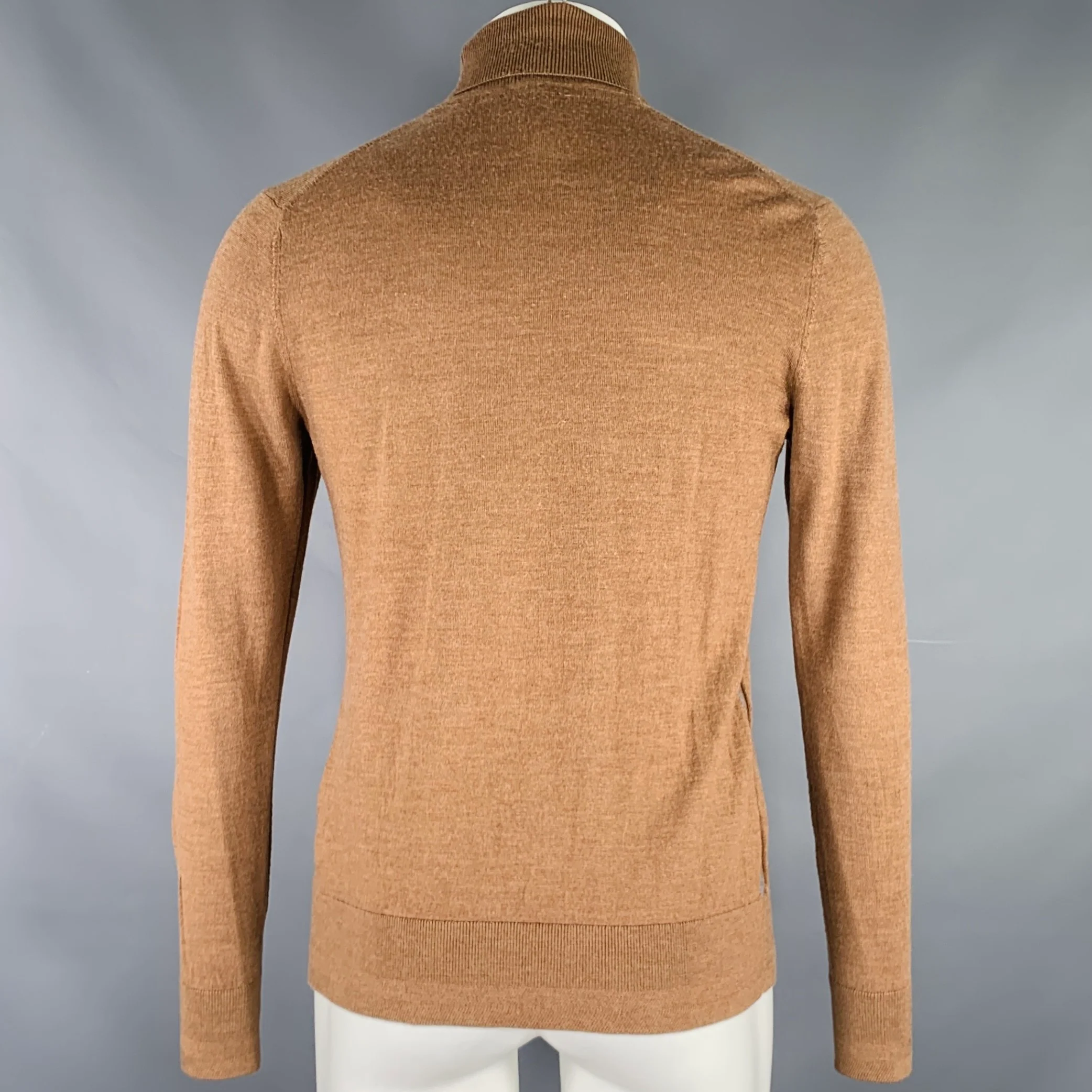 TED BAKER Size M Brown Wool Turtleneck Pullover - Image 4