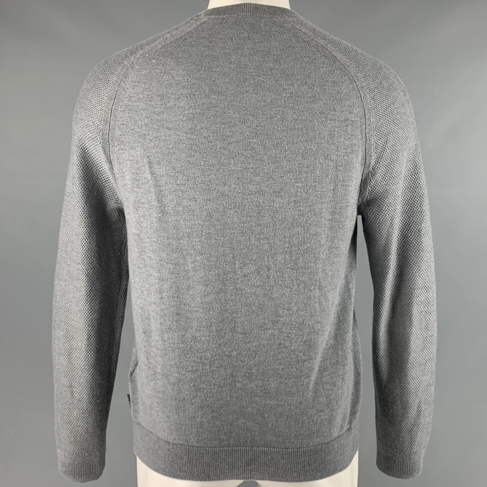 TED BAKER Size M Grey Polyester Blend Crew Neck Pullover - Image 4