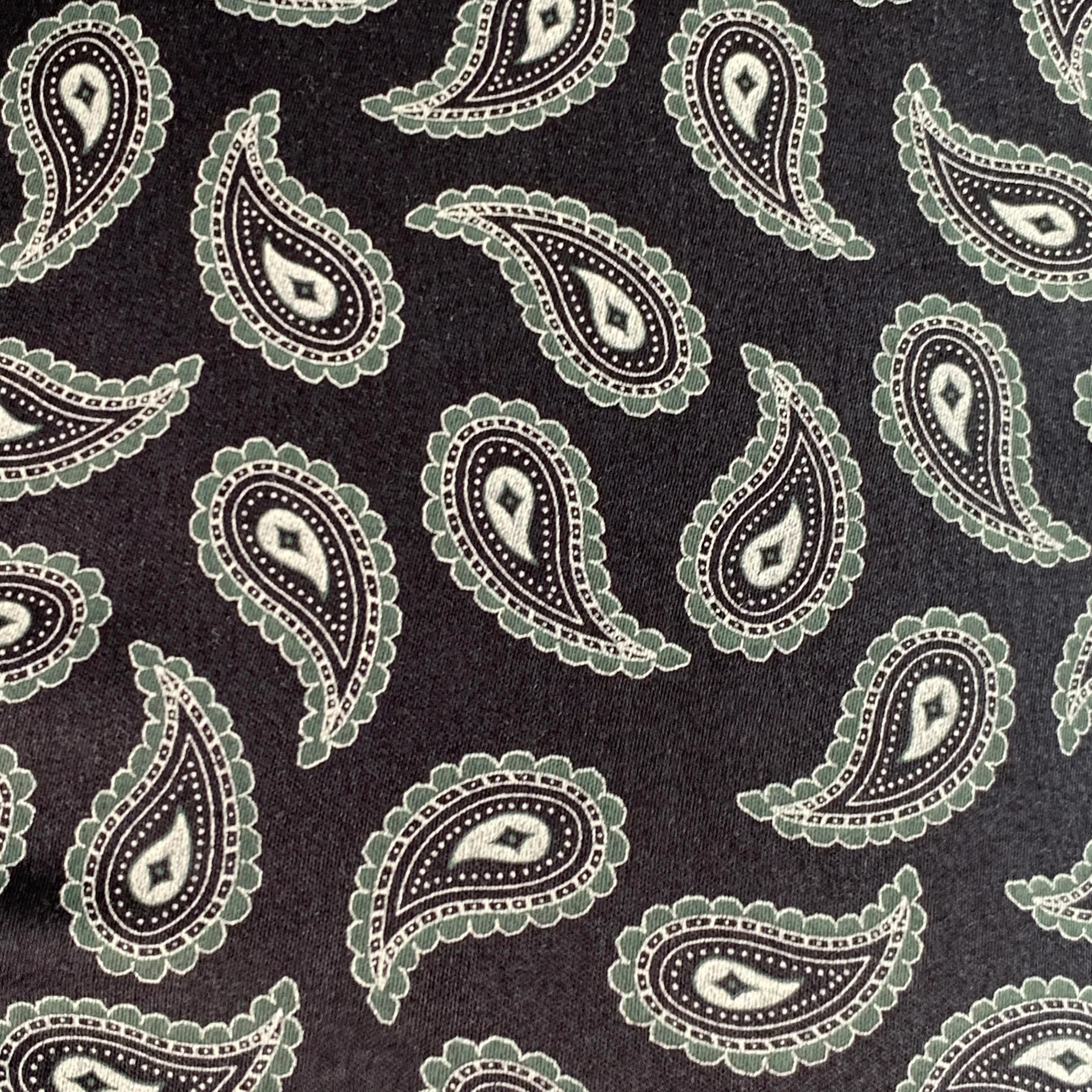 TED BAKER Size XS Lapins Navy Blue Paisley Cotton Spread Collar Long Sleeve Shirt - Image 2