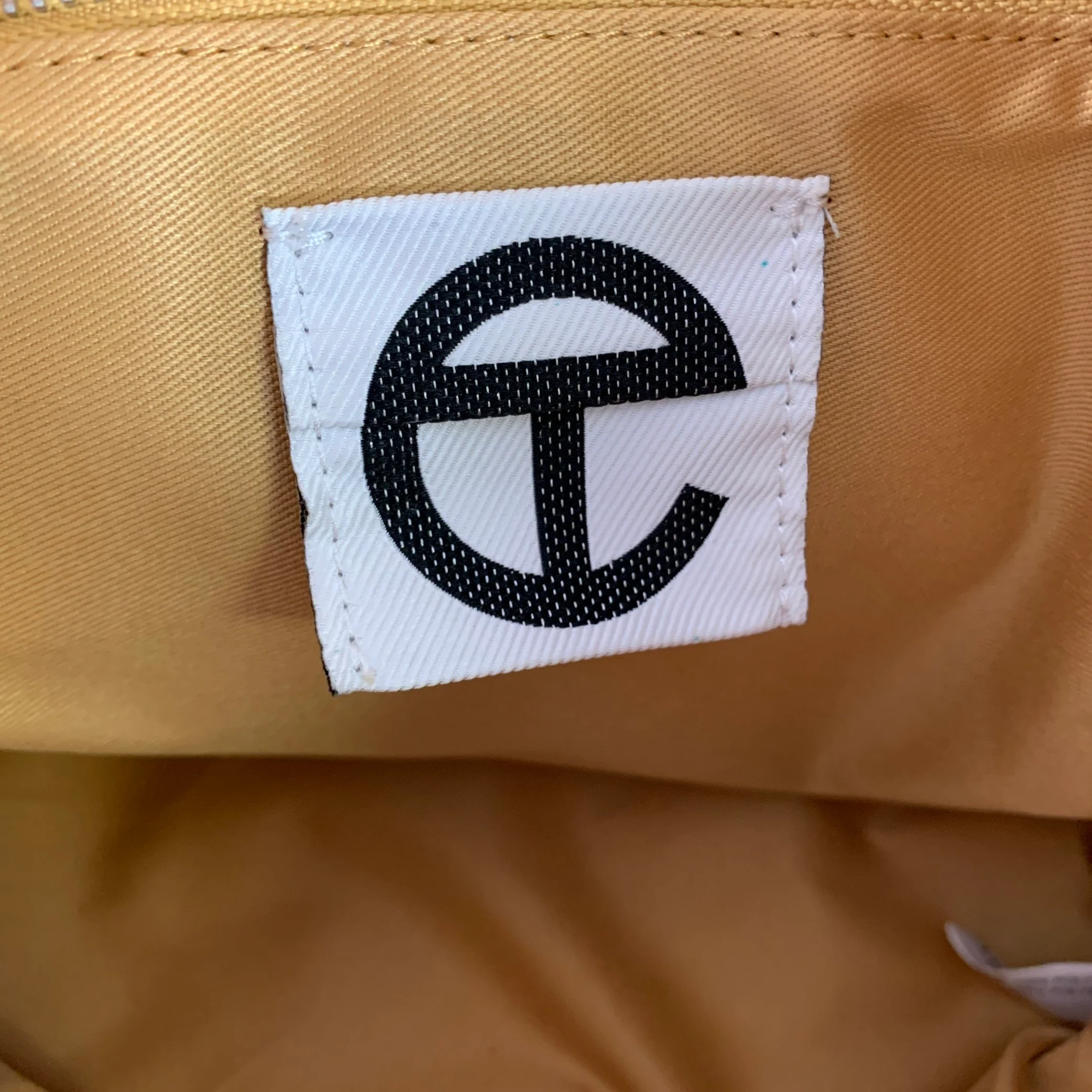 TELFAR Yellow Logo Polyester Cross Body Bags - Image 7