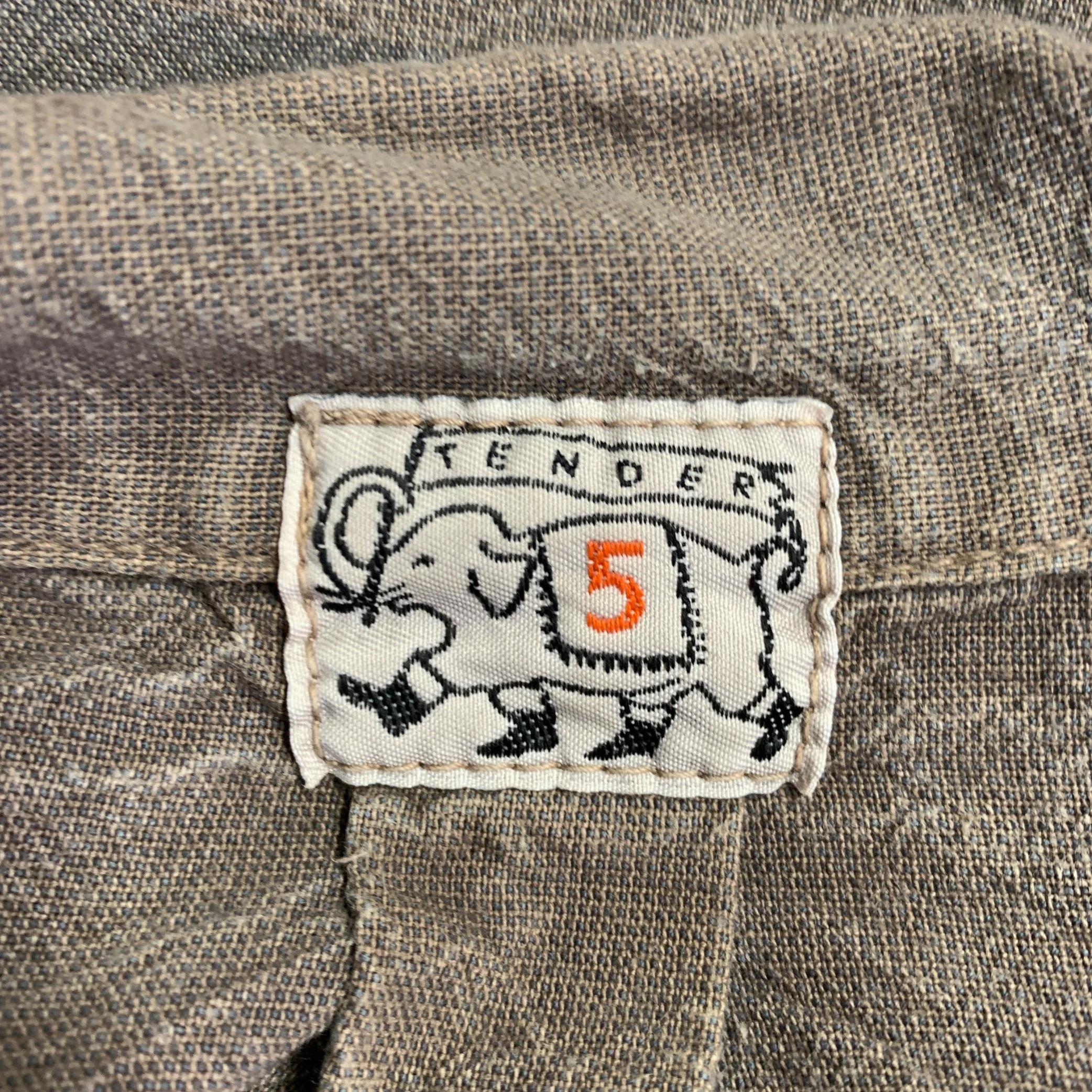 TENDER CO. Size L Grey Taupe Wash Cotton Shirt Jacket - Image 5