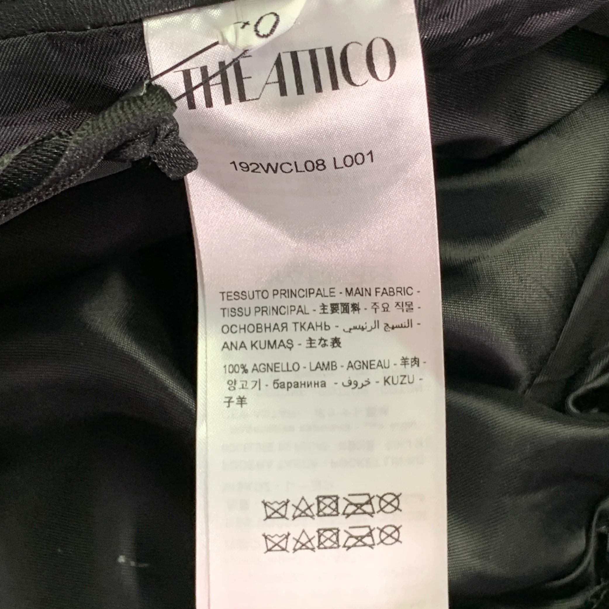 THE ATTICO Size S Black Lambskin Leather High Waisted Breeches Casual Pants - Image 5