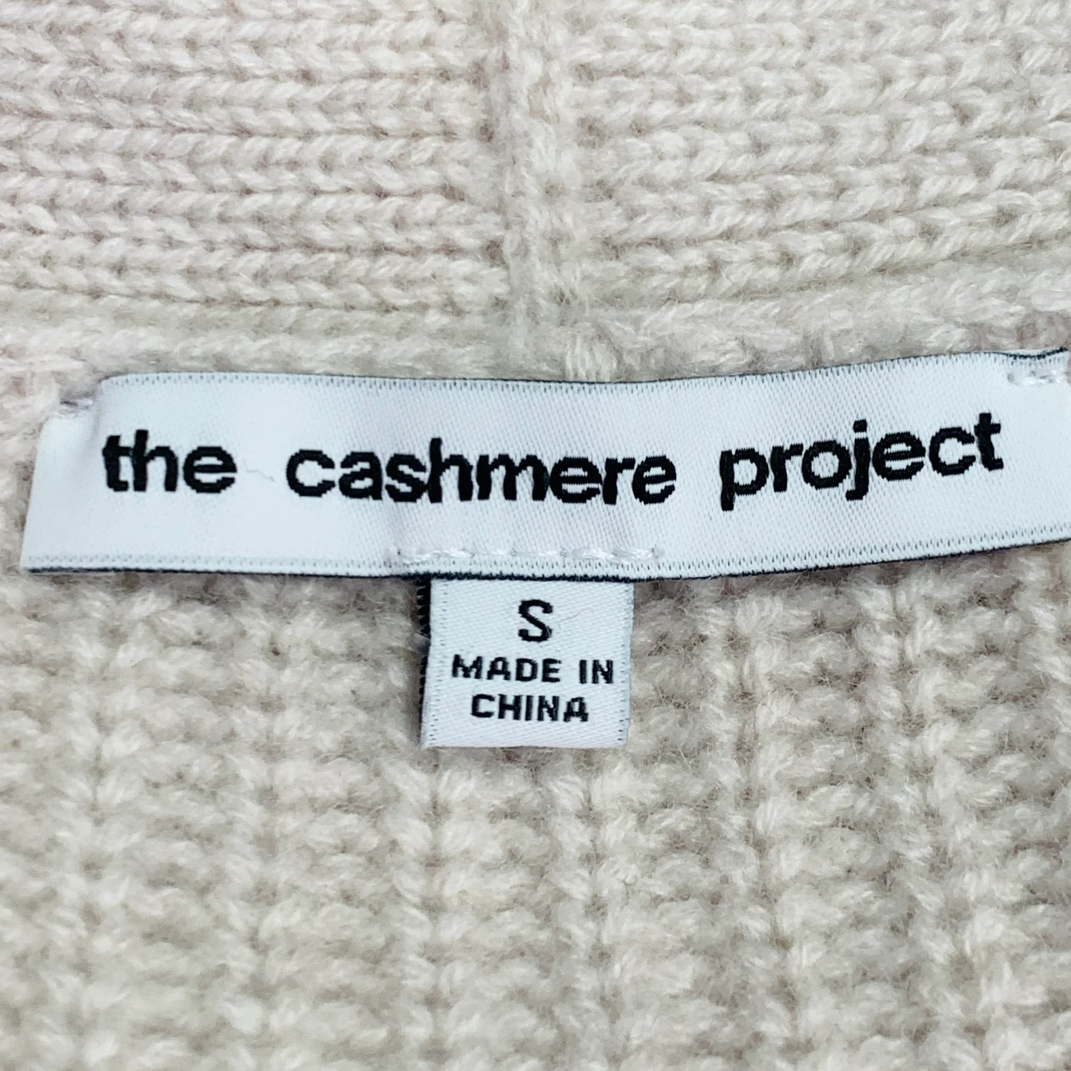 THE CASHMERE PROJECT Size S Grey Light Cashmere Textured Oversized Cardigan - Image 6