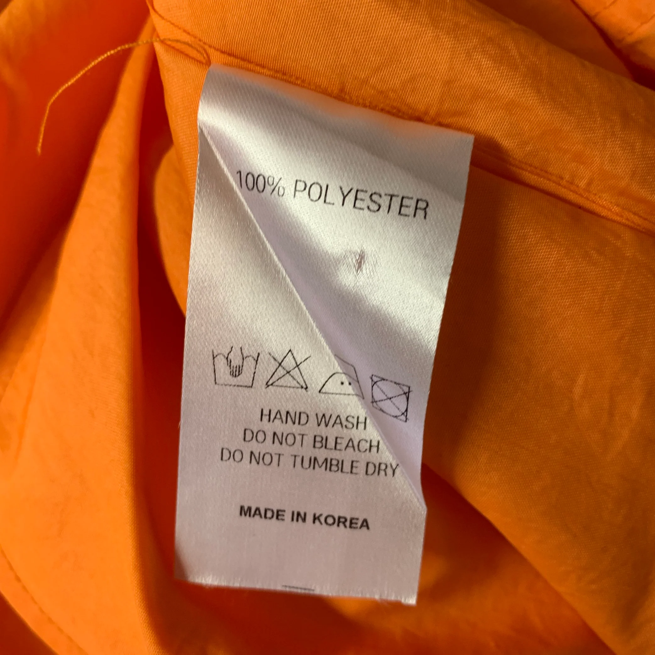THE FRANKIE SHOP Size M Orange Polyester Oversized Long Sleeve Shirt - Image 6