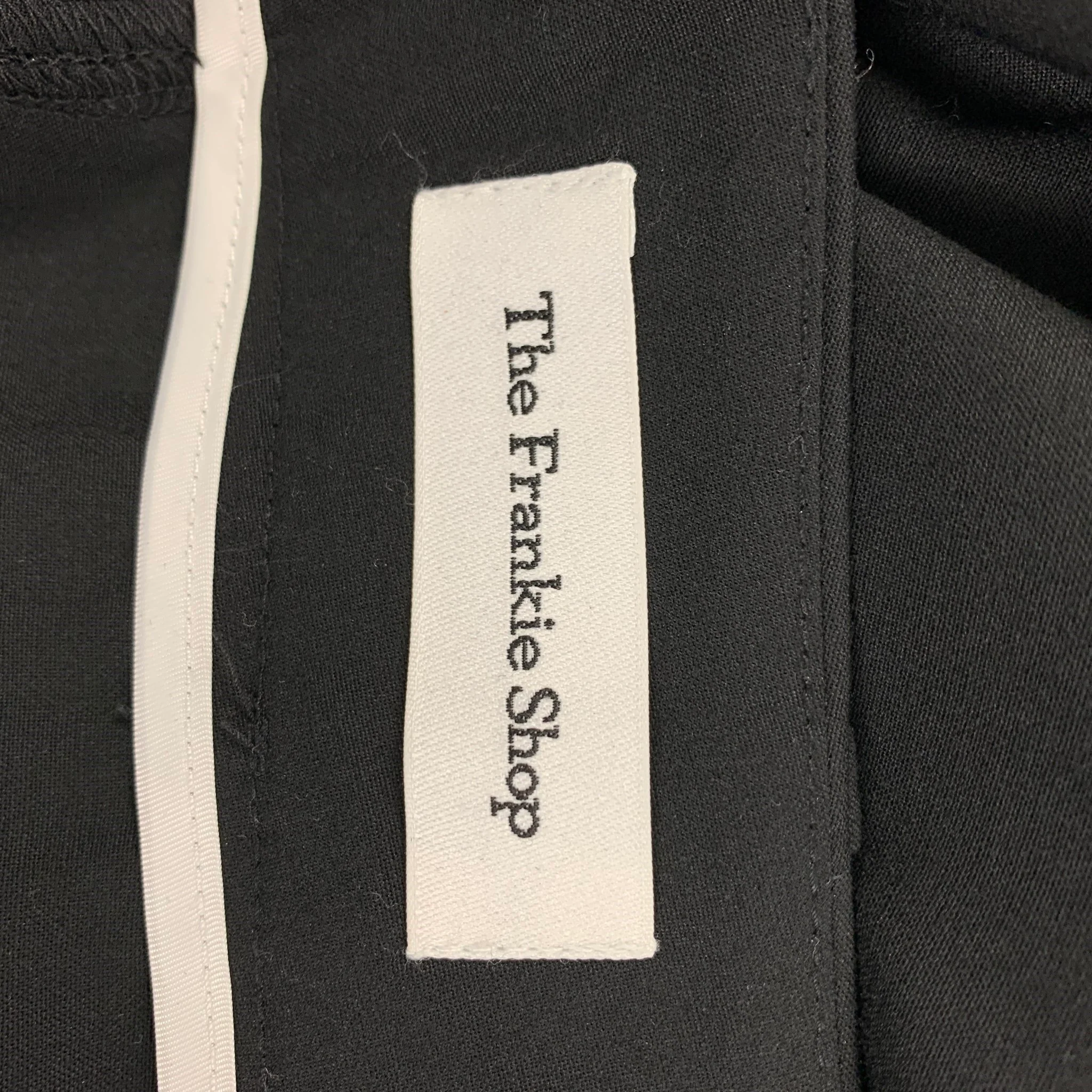 THE FRANKIE SHOP Size XS Black Tencel blend Pleated High Waisted Dress Pants - Image 4