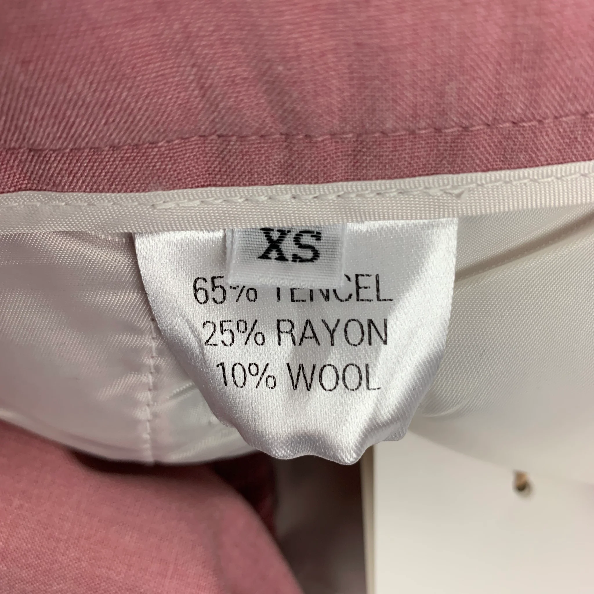 THE FRANKIE SHOP Size XS Pink Tencel Blend Pleated High Waisted Dress Pants - Image 3