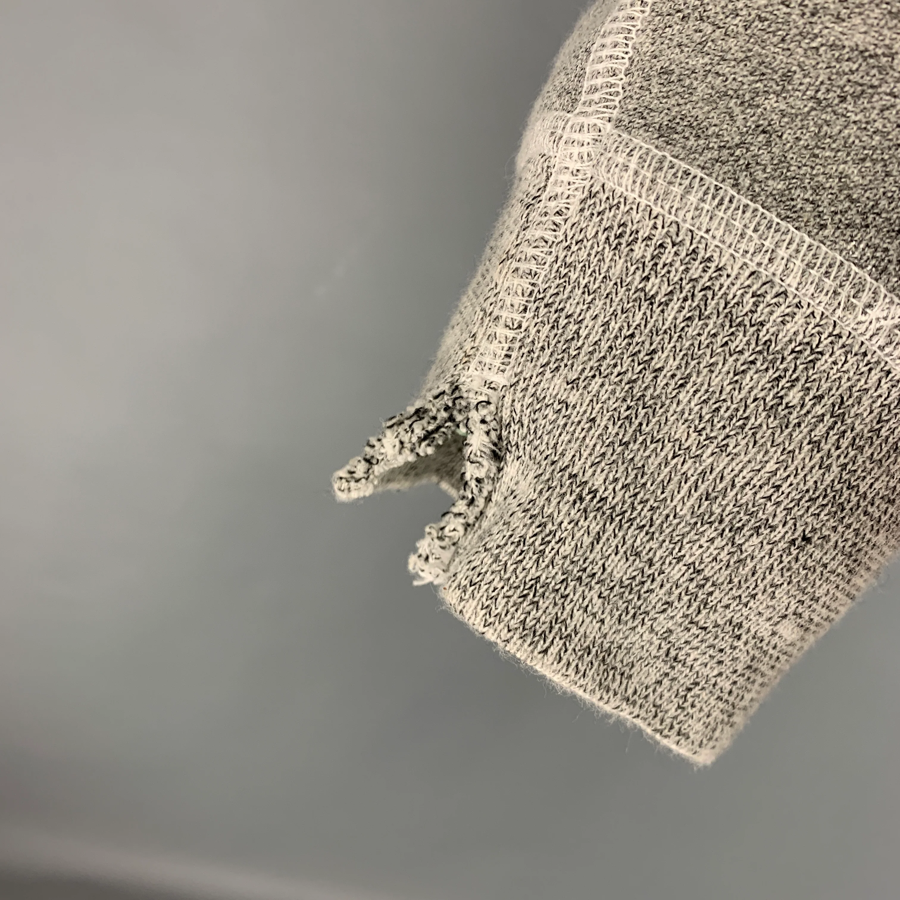 THE GREAT Size XL Grey White Splattered Cotton Polyester Crew-Neck Sweatshirt - Image 5