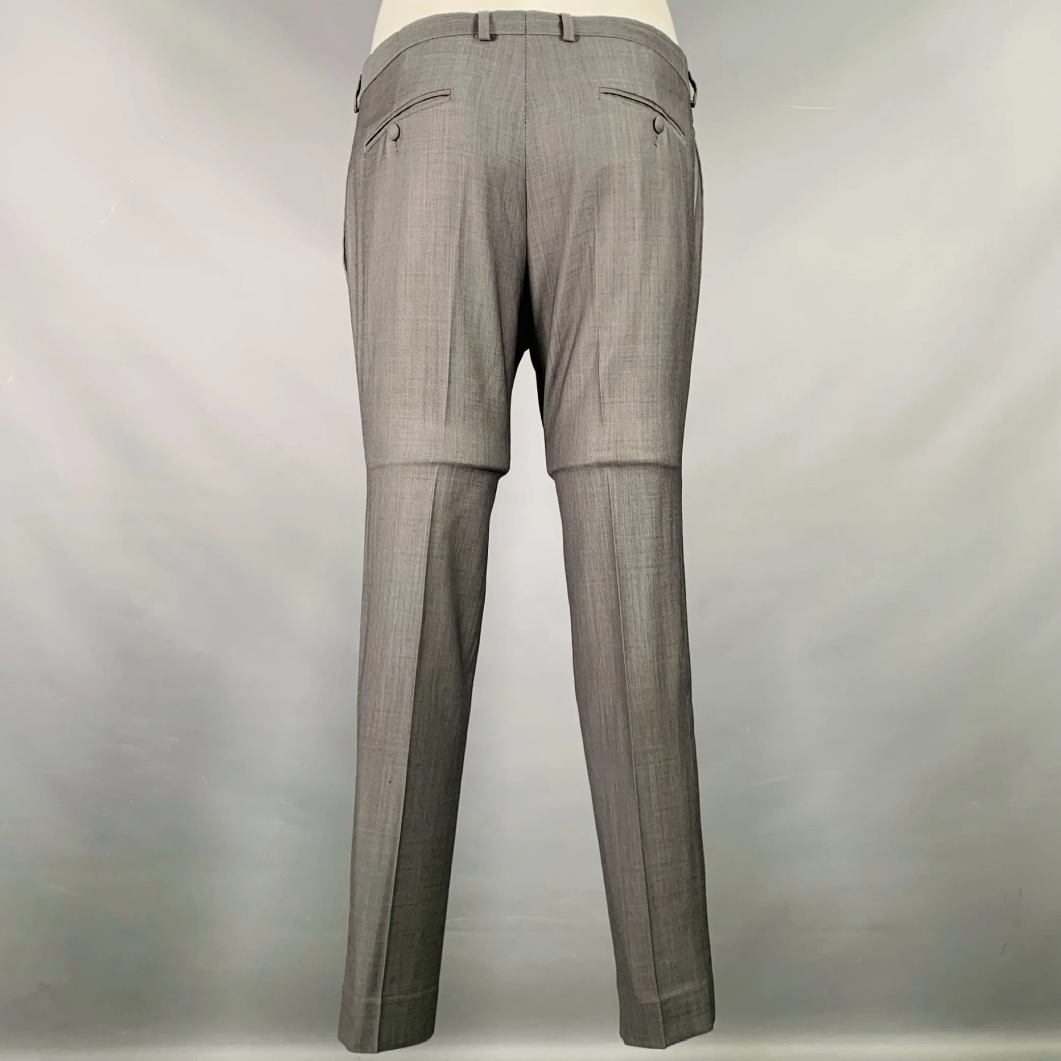 THE KOOPLES Size 38 Grey Wool Notch Lapel Suit - Image 5