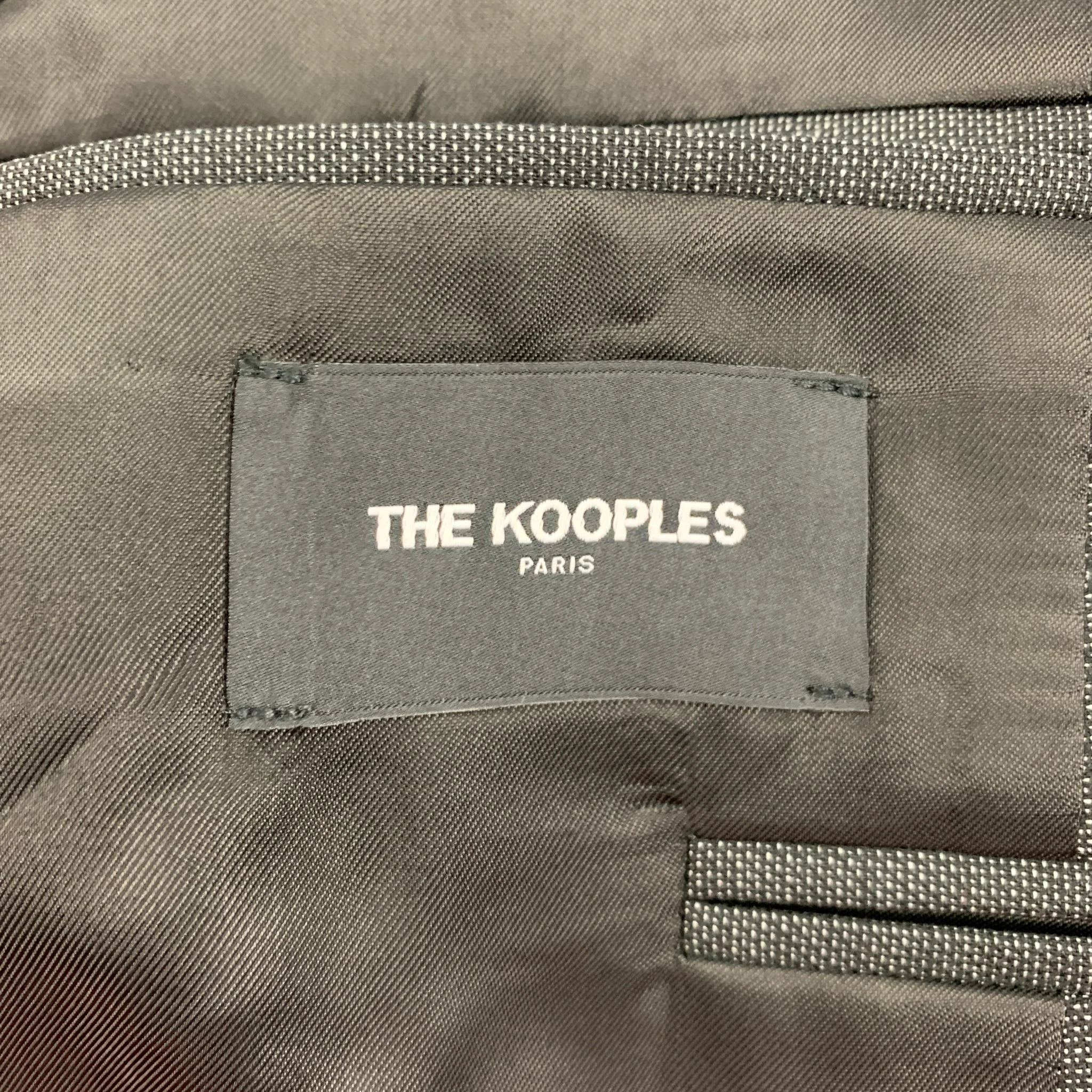 THE KOOPLES Size 40 Charcoal Wool Notch Lapel Sport Coat - Image 6