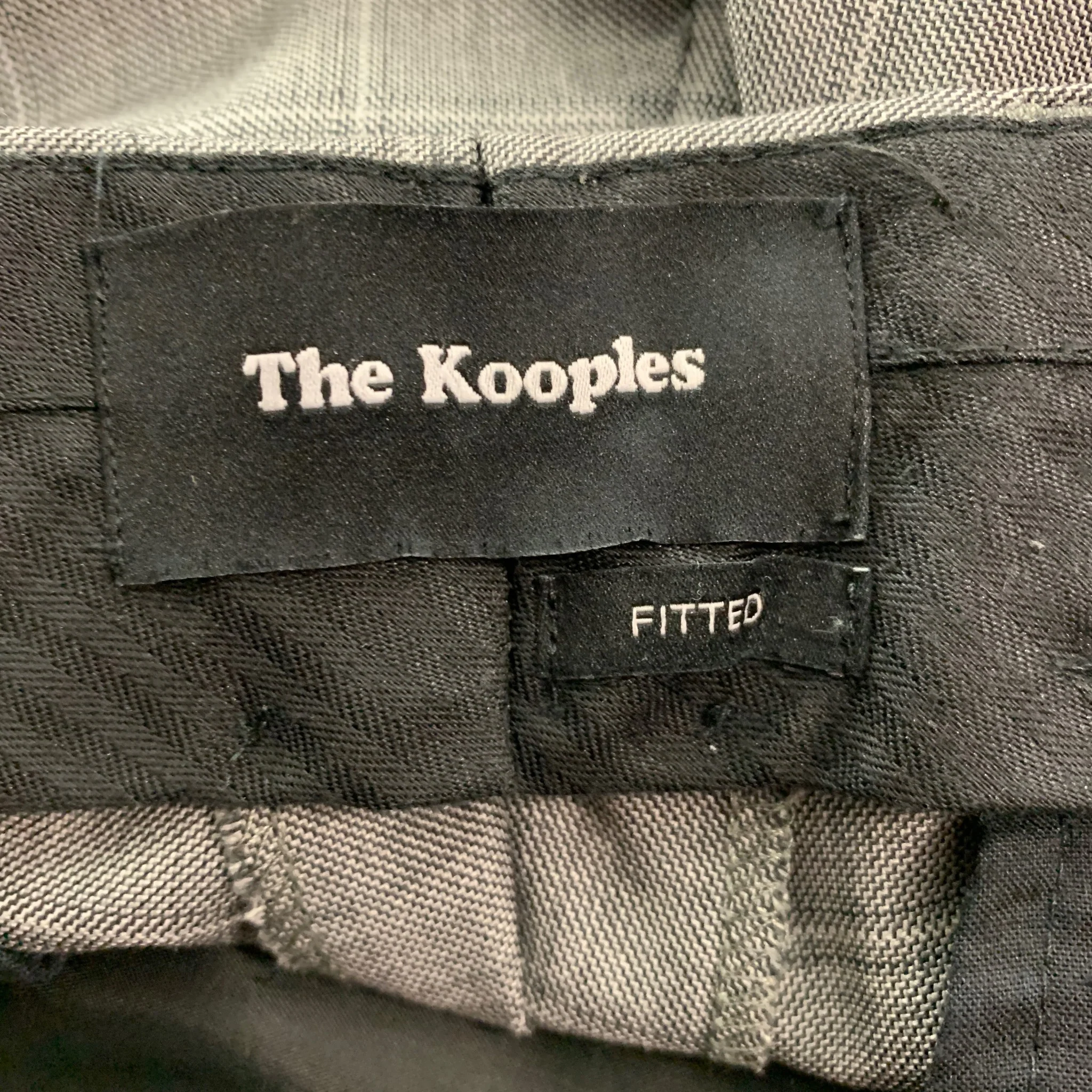 THE KOOPLES Size 40 Grey Window Pane Wool Peak Lapel Suit - Image 7