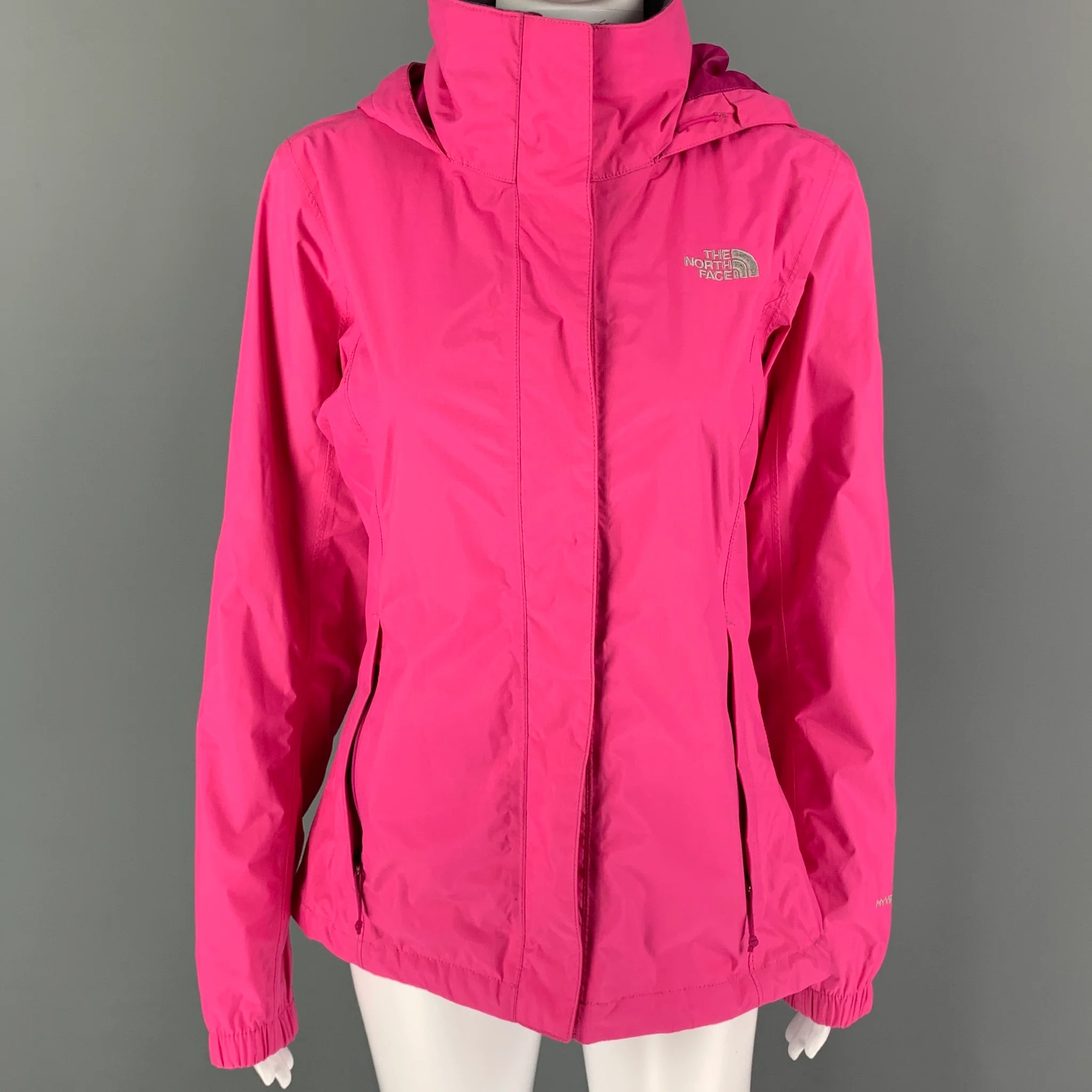 THE NORTH FACE Size S Pink Fuchsia Nylon Hooded Jacket