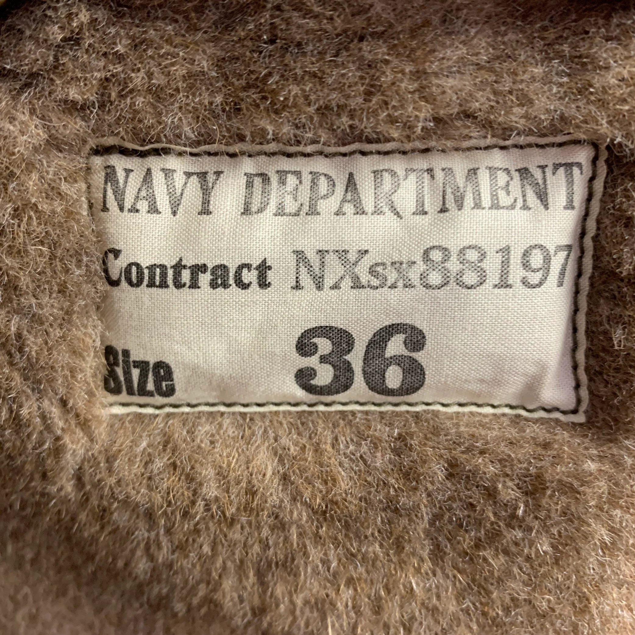 THE REAL MCCOY'S Size 36 Khaki Brown Cotton Zip & Buttons Jacket - Image 4