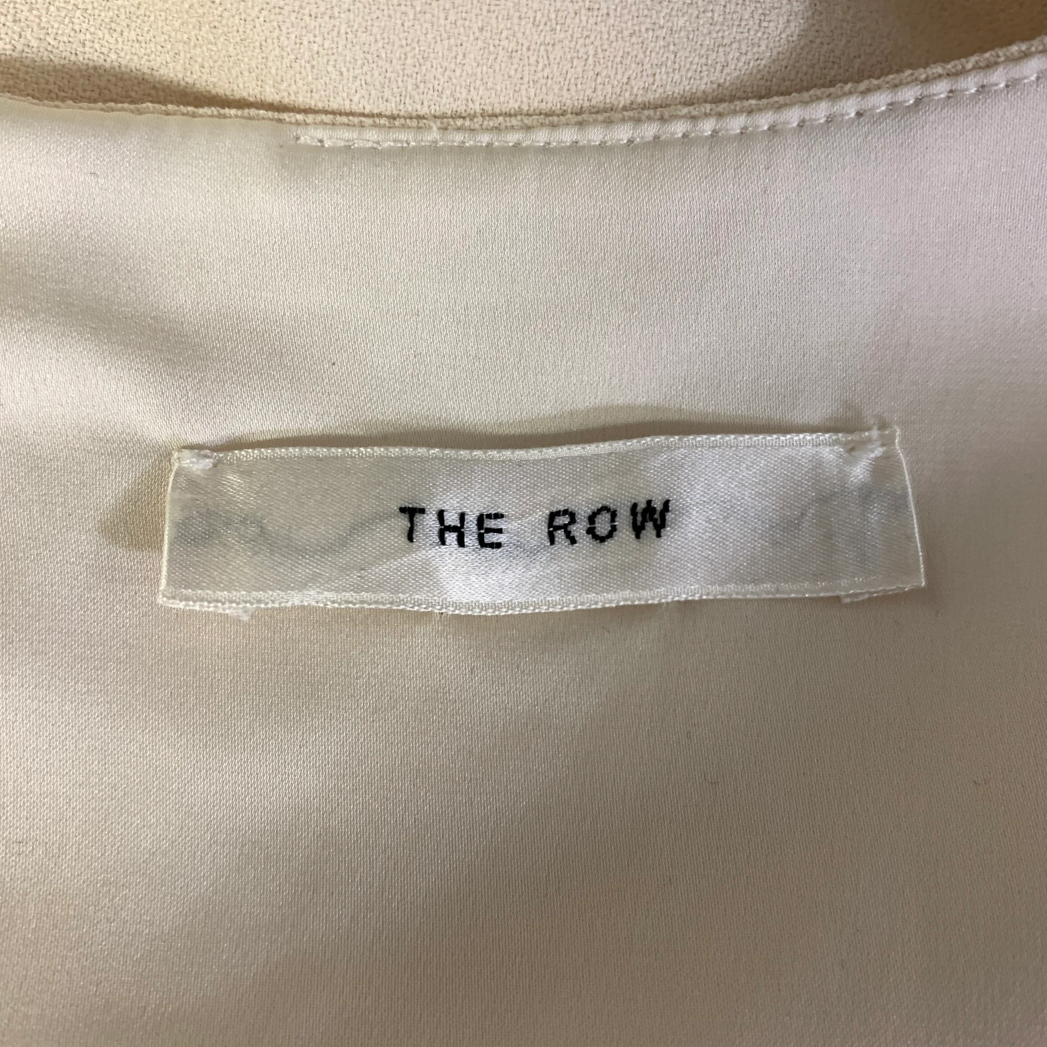 THE ROW Size 2 Cream Viscose Elastane Tunic Knee-Length Dress - Image 4