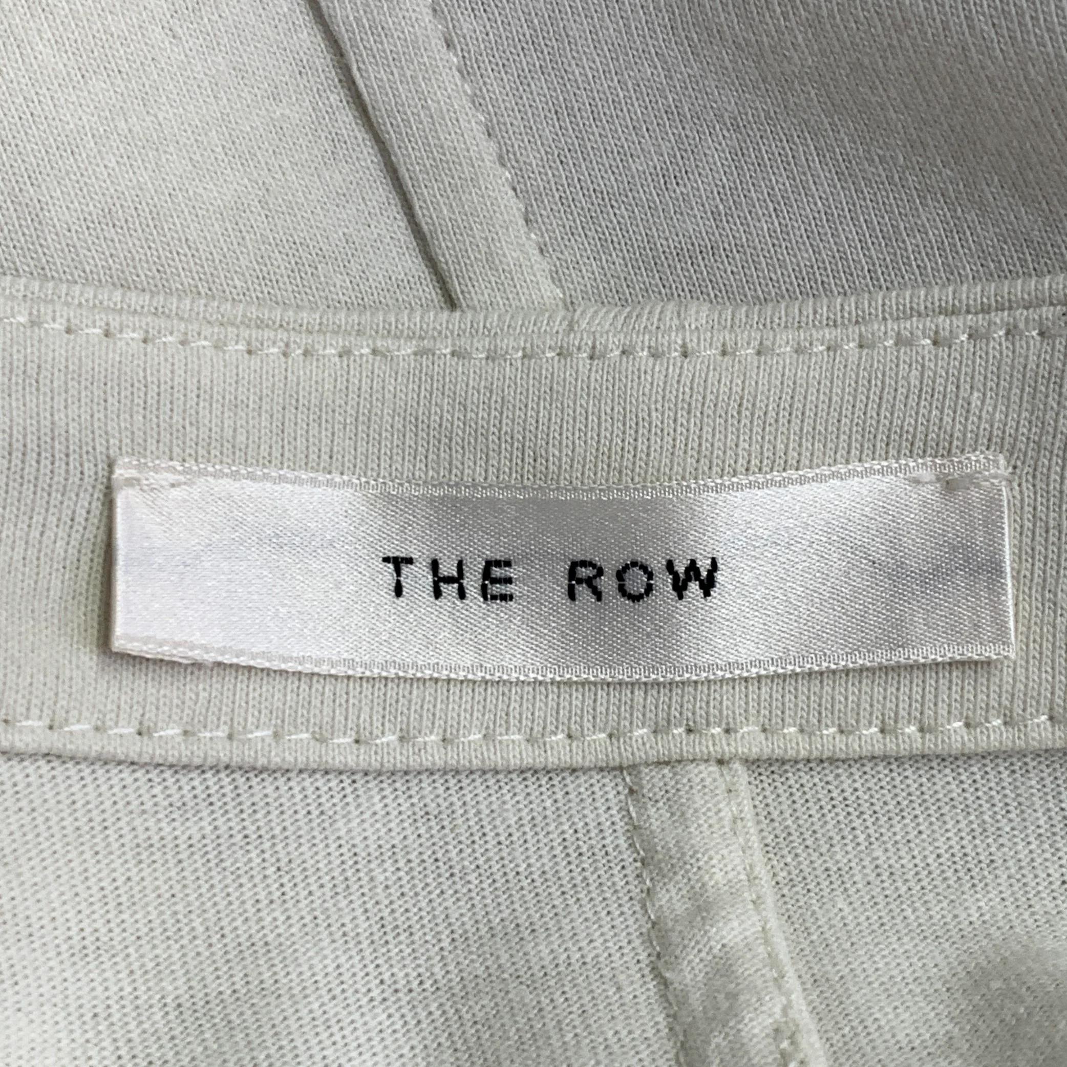 THE ROW Size L Beige Cotton Oversized One Pocket Scoop Neck Pullover - Image 8