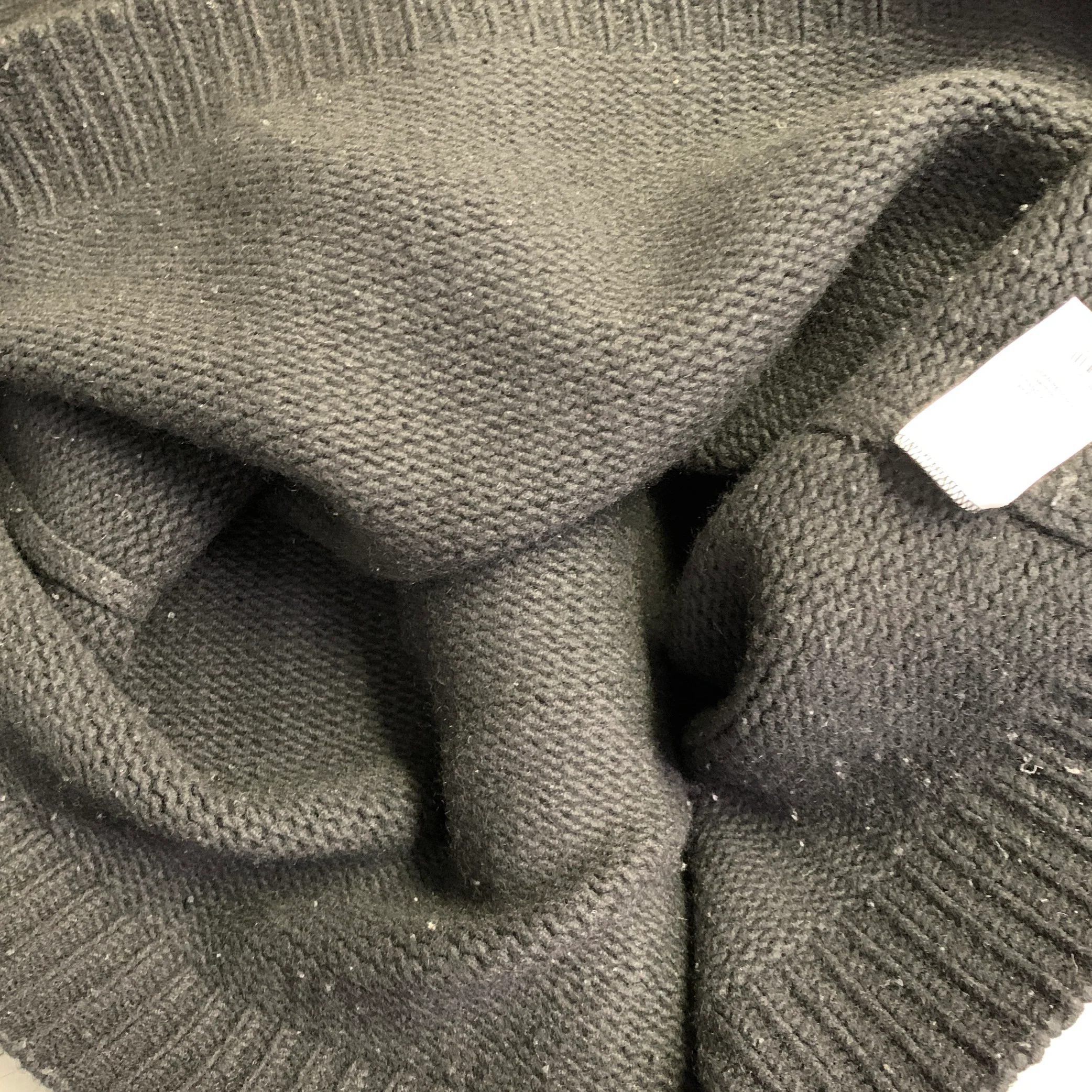 THE ROW Size L Black Cashmere Knit Raglan Sleeves Crew Neck Sweater - Image 10