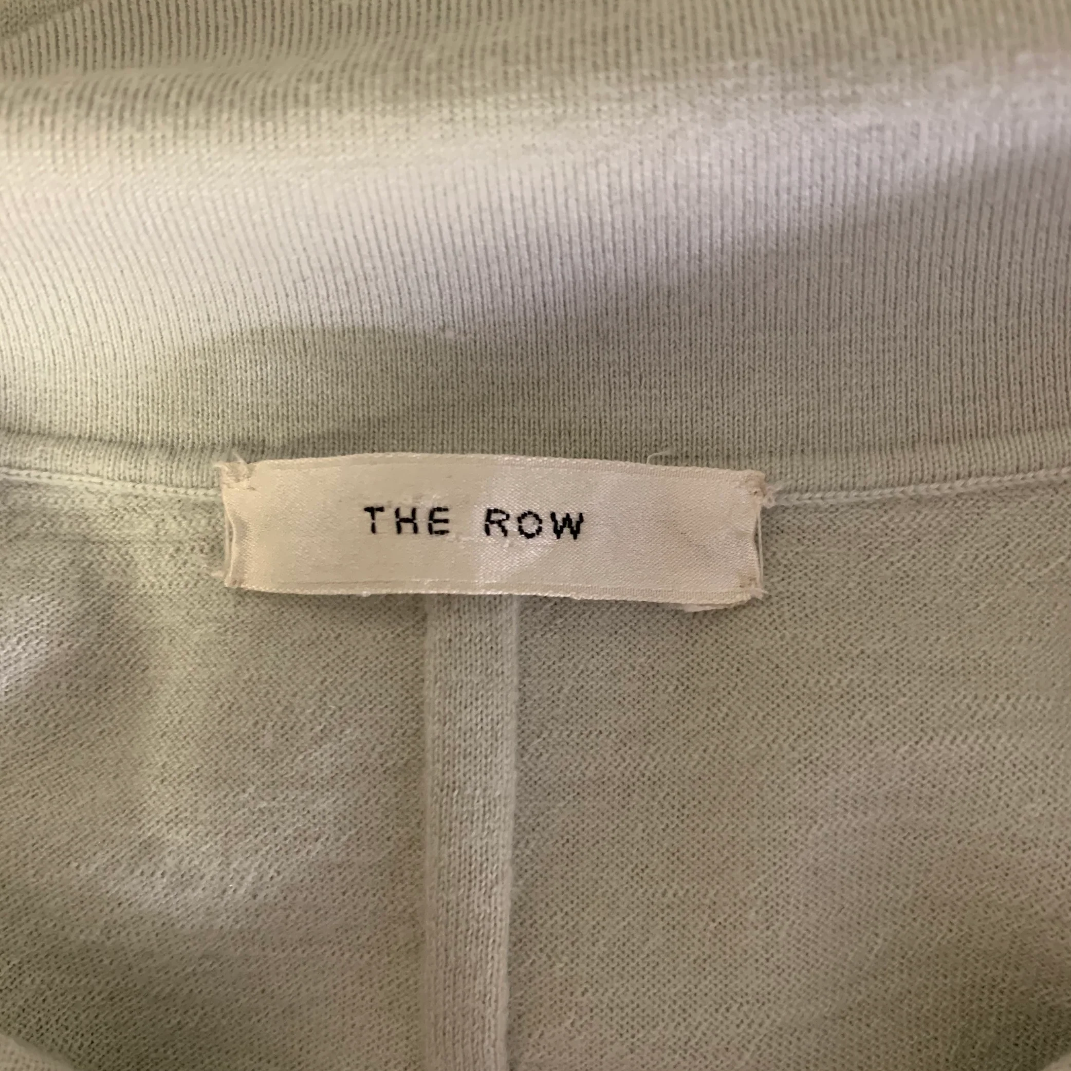 THE ROW Size S Green Mint Knit Virgin Wool Pull On Short Sleeve Shirt - Image 4