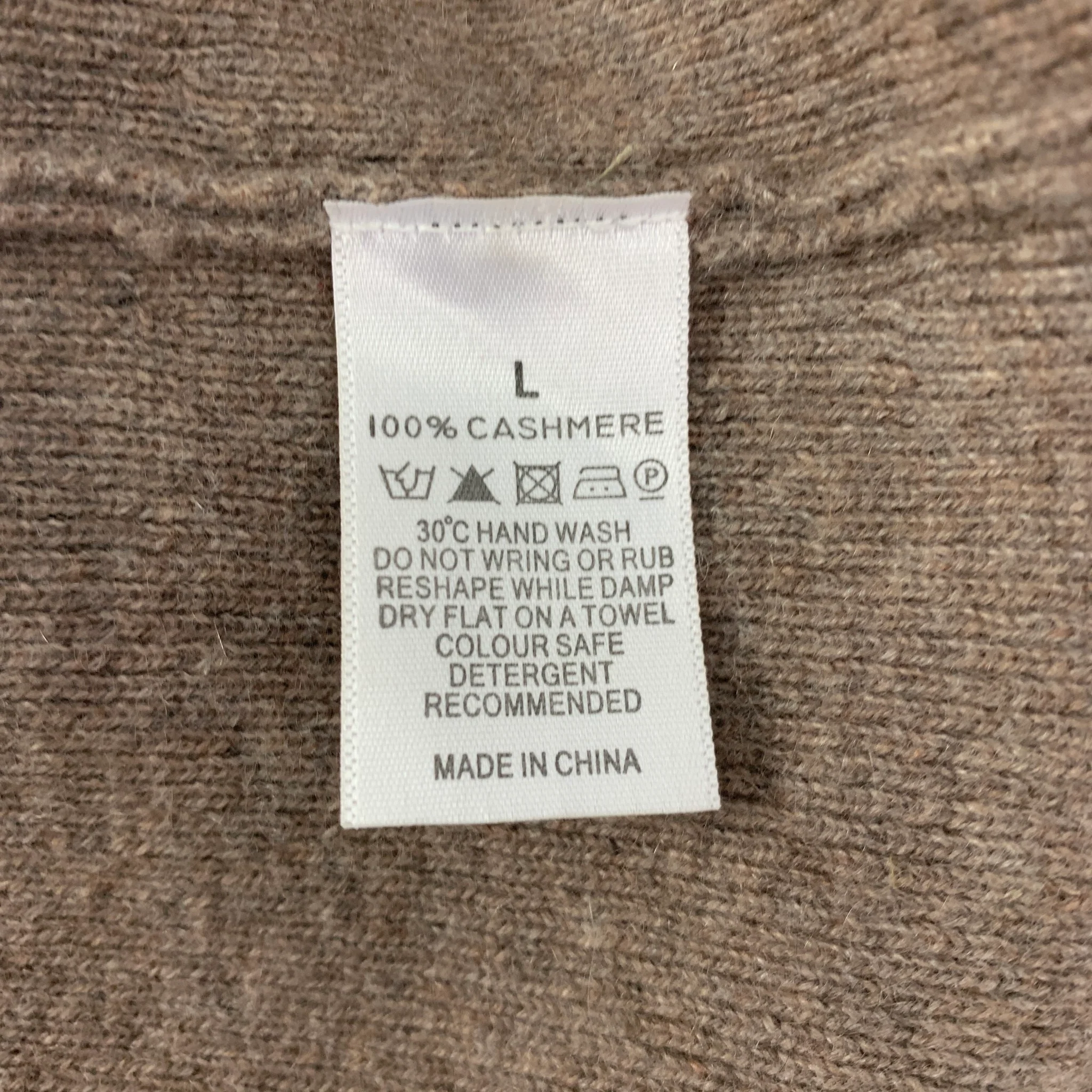THE WHITE COMAPNY Size L Brown Cashmere Camisole Blouse - Image 4