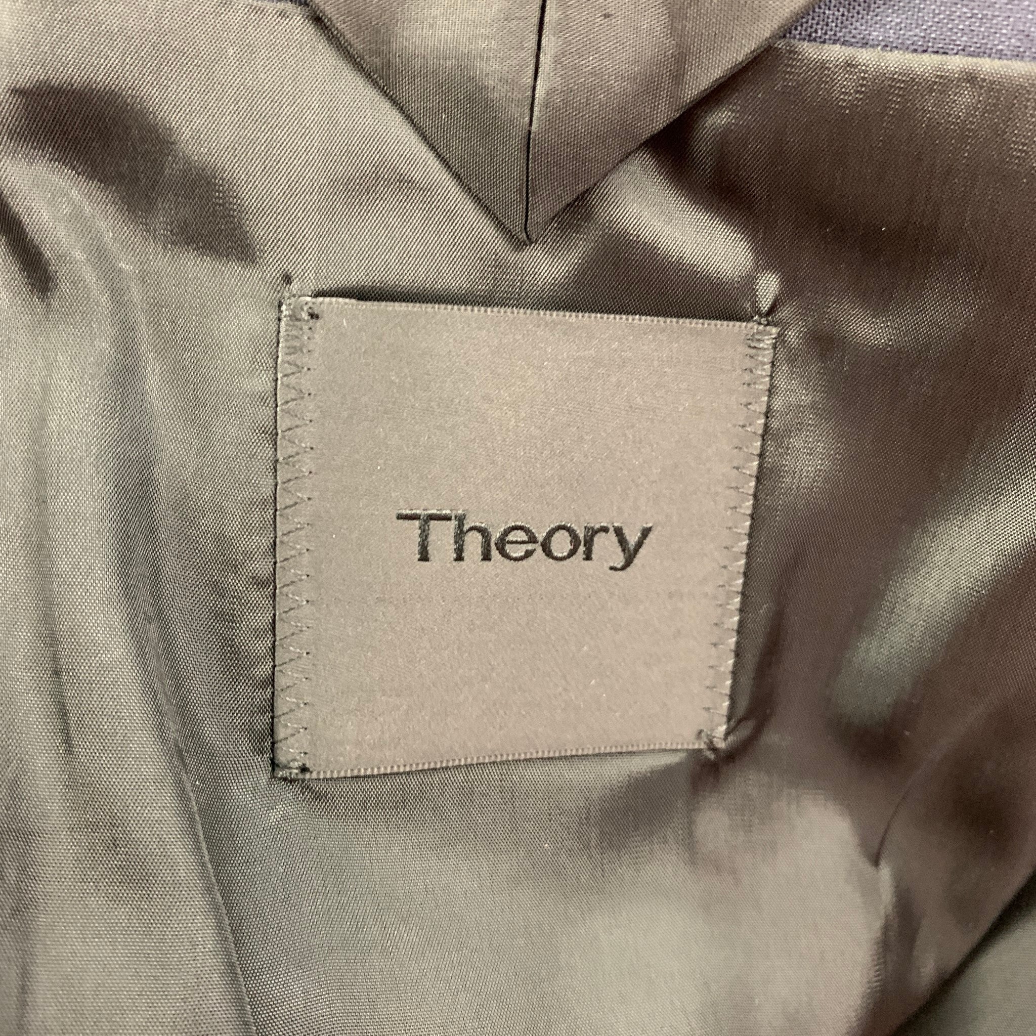 THEORY Size 36 Short Navy Wool Notch Lapel Sport Coat - Image 6