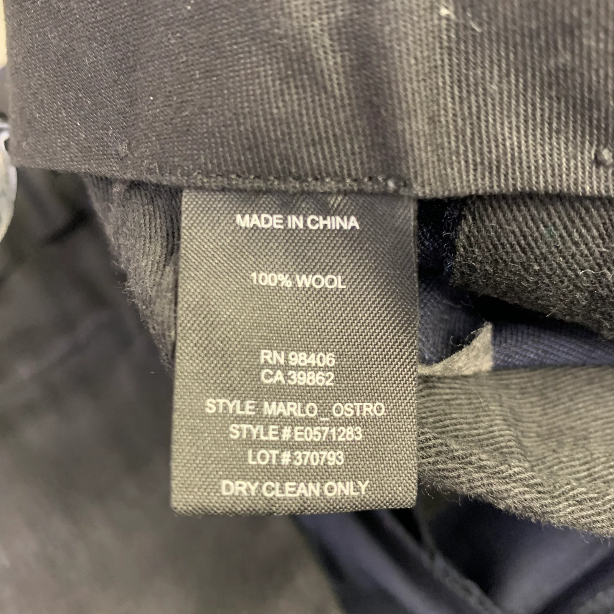 THEORY Size 38 Navy Wool Single Breasted Suit - Image 15