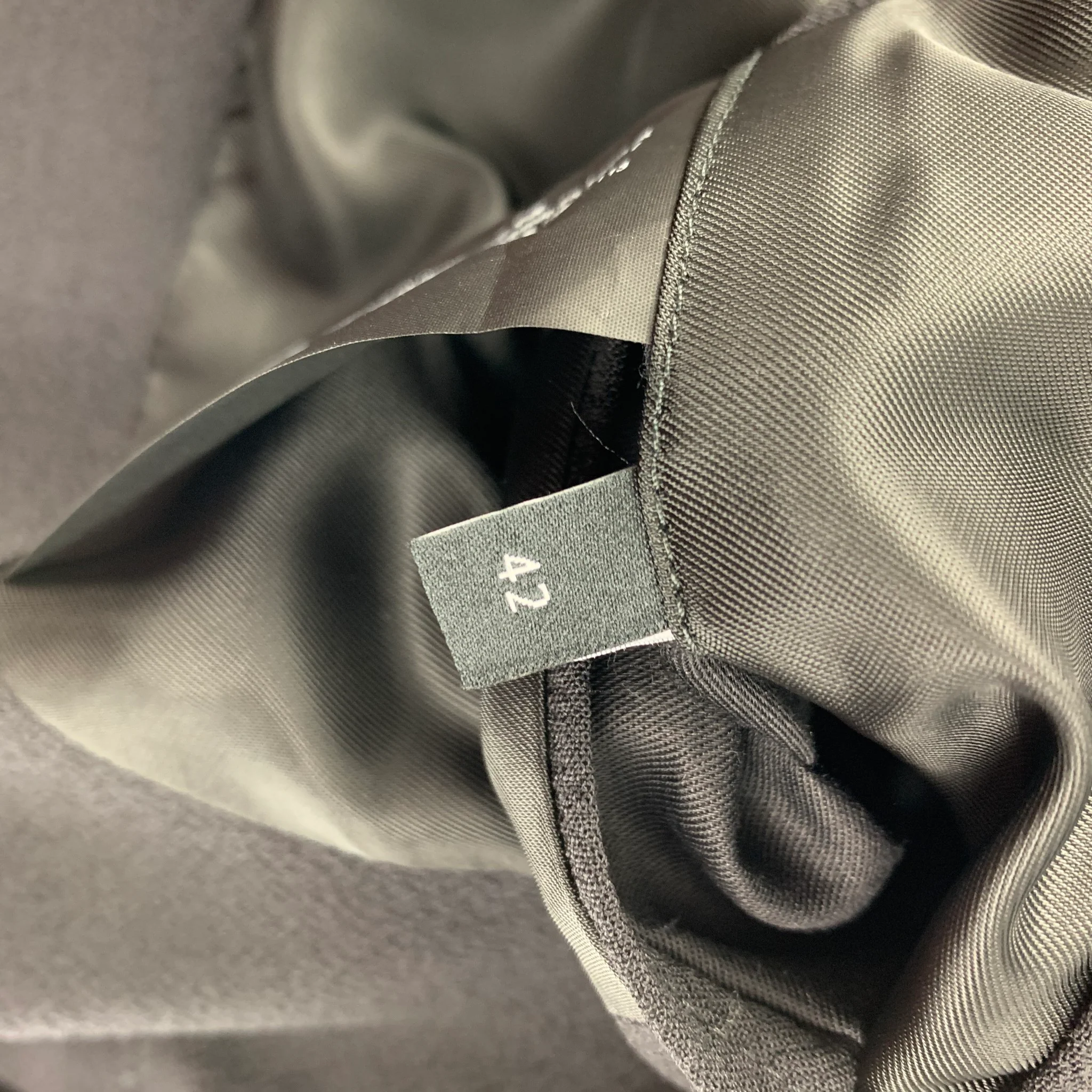 THEORY Size 42 Black Wool Blend Notch Lapel Suit - Image 8