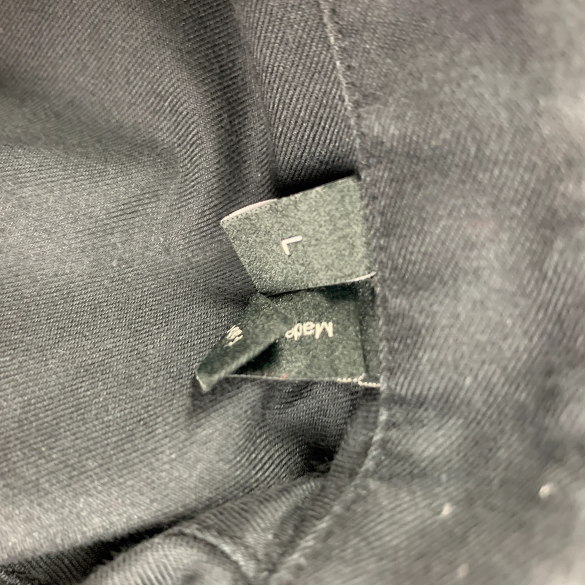THEORY Size L Charcoal Cotton Button Up Long Sleeve Shirt - Image 5