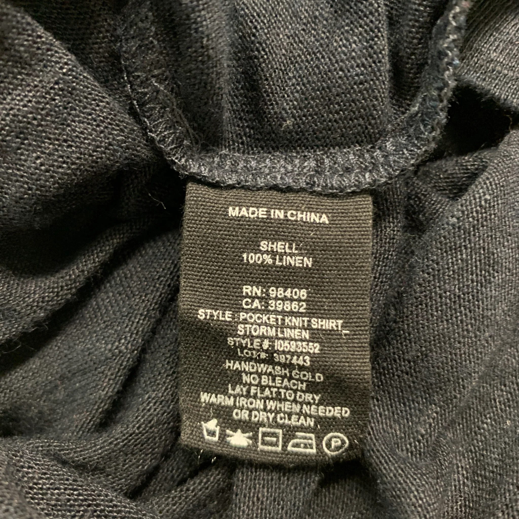 THEORY Size M Black Linen One Pocket Short Sleeve Shirt - Image 5