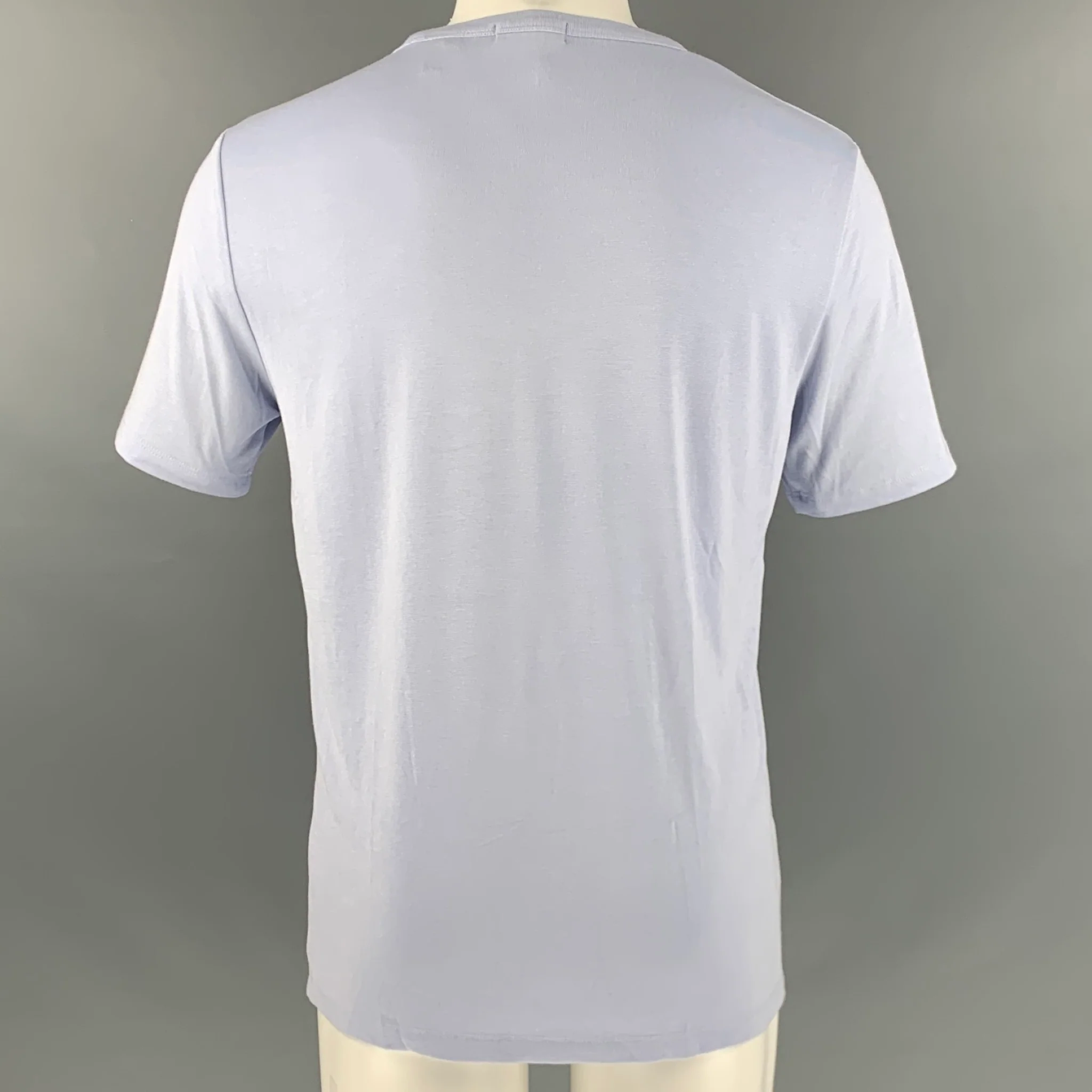 THEORY Size M Blue Modal Blend Jersey T-shirt - Image 3
