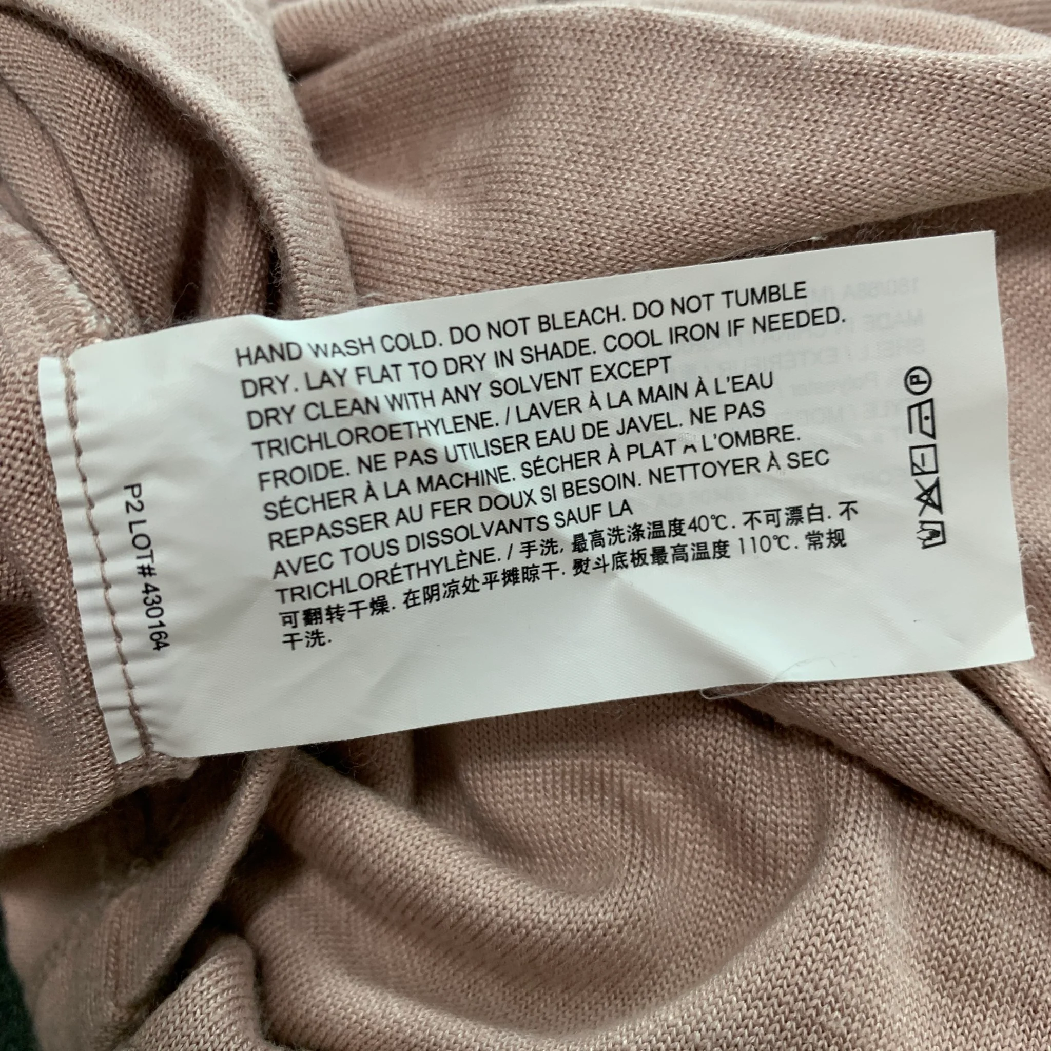THEORY Size M Pink Modal Blend Jersey T-shirt - Image 8